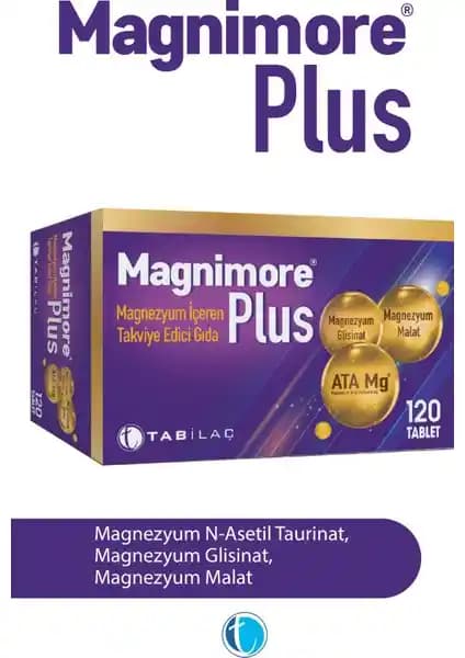 Magnimore Plus Magnézyum: Yerli Üretim, CGMP Uyumlu 120 Tablet Takviye ve Güvenilir Kalite