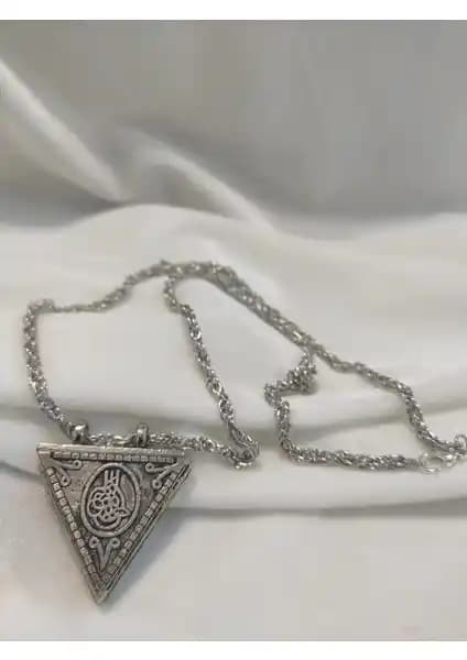 Arı Kadın ve Erkek Üçgen Zincirli Metal Cevşen ve Muska Detaylı İnceleme