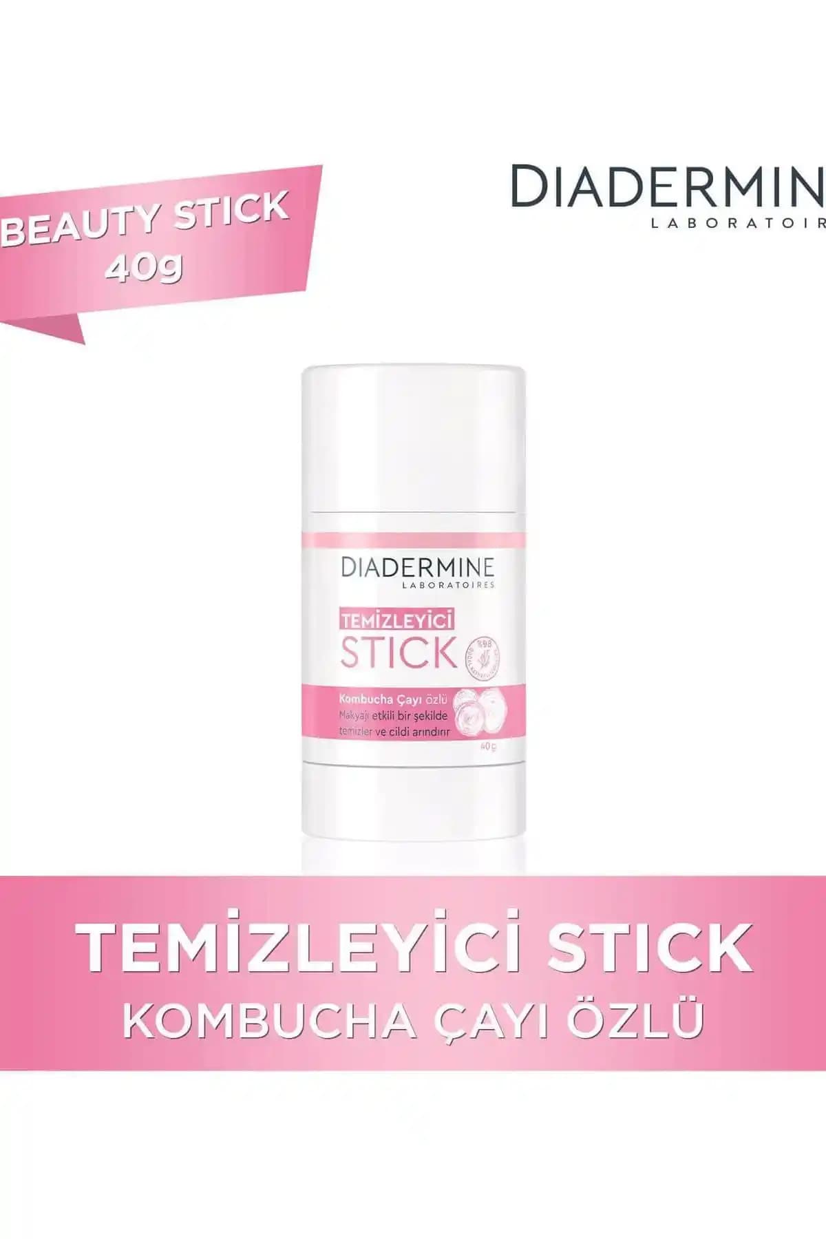 Diadermine Stick Makyaj Temizleyici Kombucha Çayı Özlü 40 Gr Doğal ve Etkili Temizlik