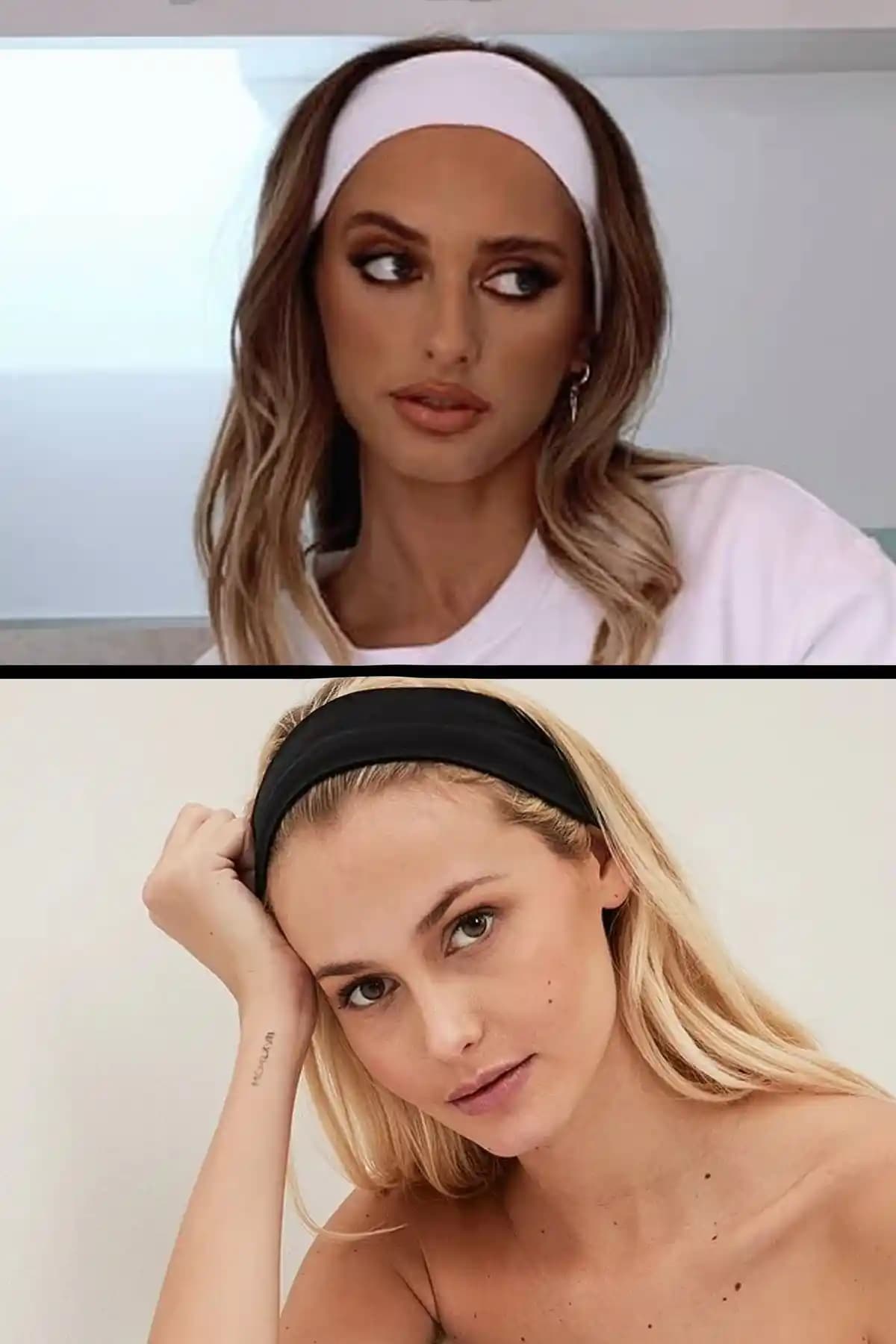 Kadınlar İçin Pamuklu Esnek 2'li Saç Bandı Seti Şık ve Rahat Kullanım İçin Uygun