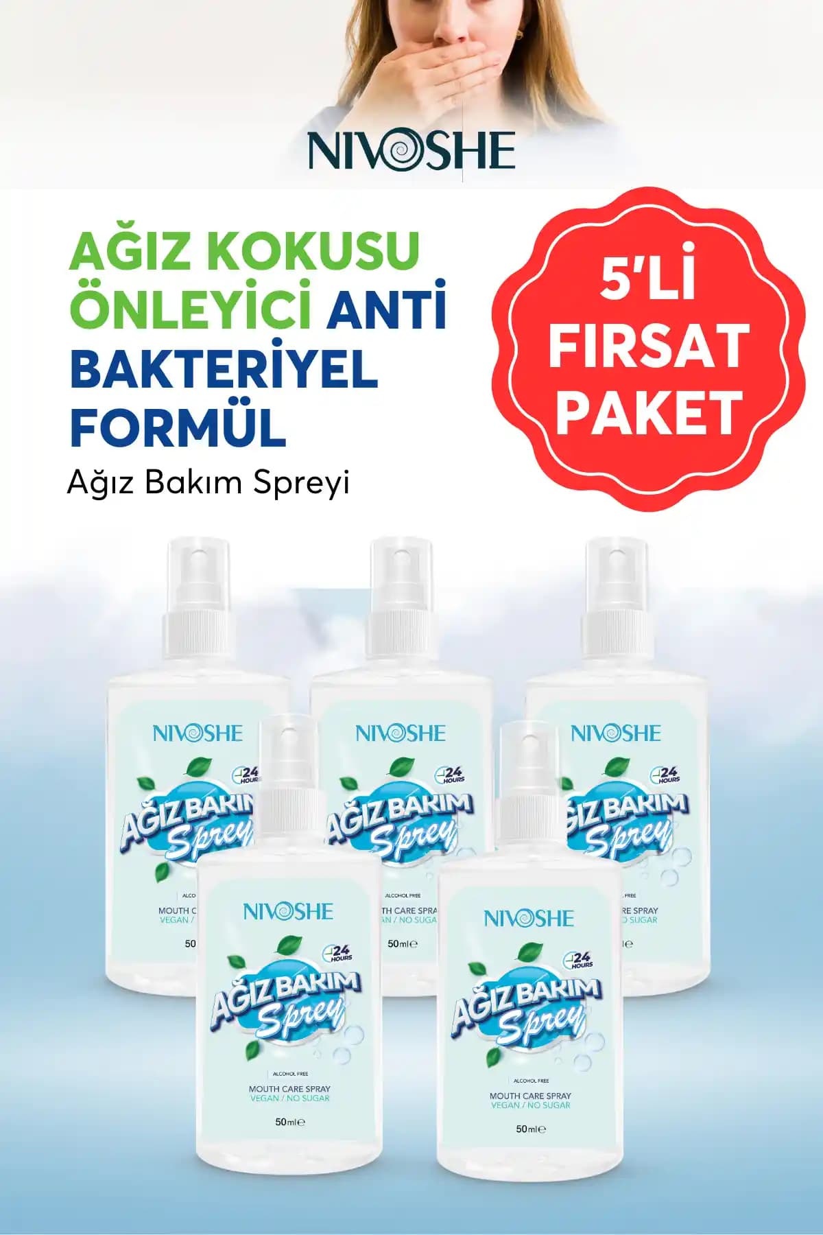 NIVOSHE Premium Ağız Kokusu Giderici Spreyi: Etkili ve Pratik Ağız Bakım Çözümü