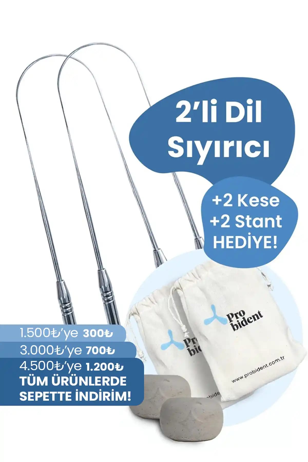 Probident 2'li Dil Temizleme Aparatı ile Ağız Hijyeninizi Güçlendirin