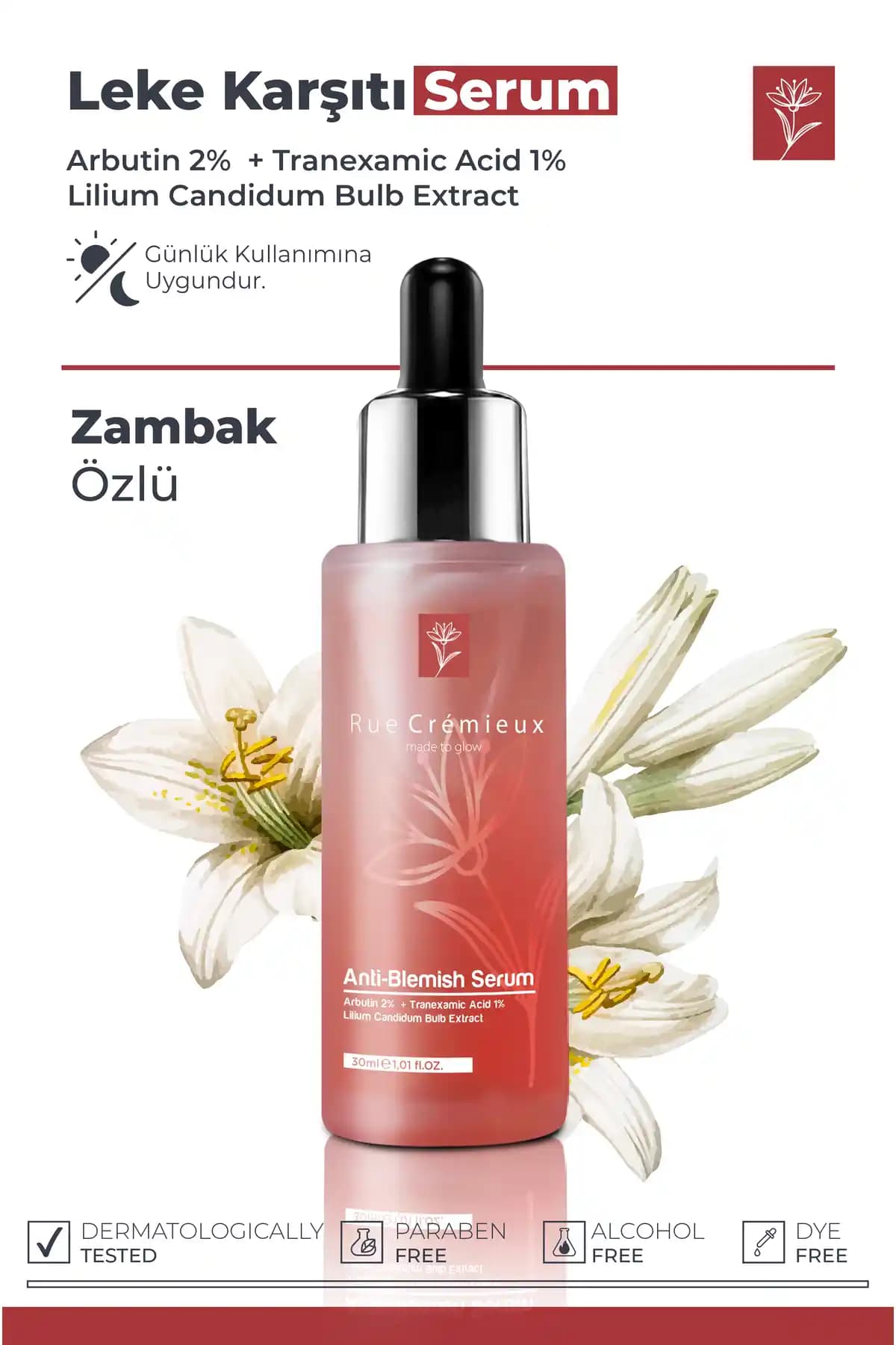 Rue Cremieux Leke Karşıtı Arbutin Zambak Özlü Serum İncelemesi ve Kullanım Rehberi