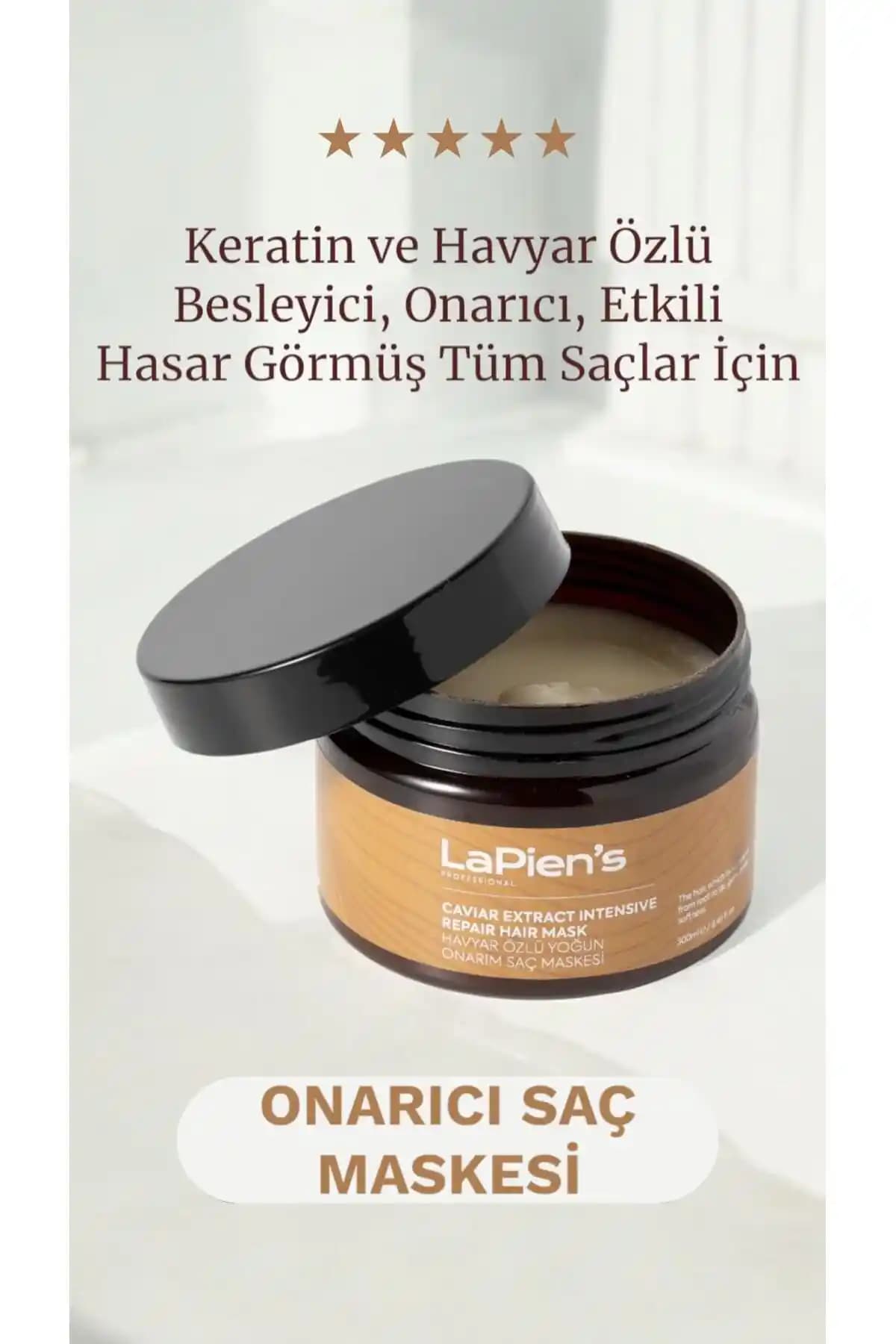 Lapien'in Onarıcı Saç Maskesi: Yıpranmış ve İşlem Görmüş Saçlar İçin Güçlendirici Çözüm