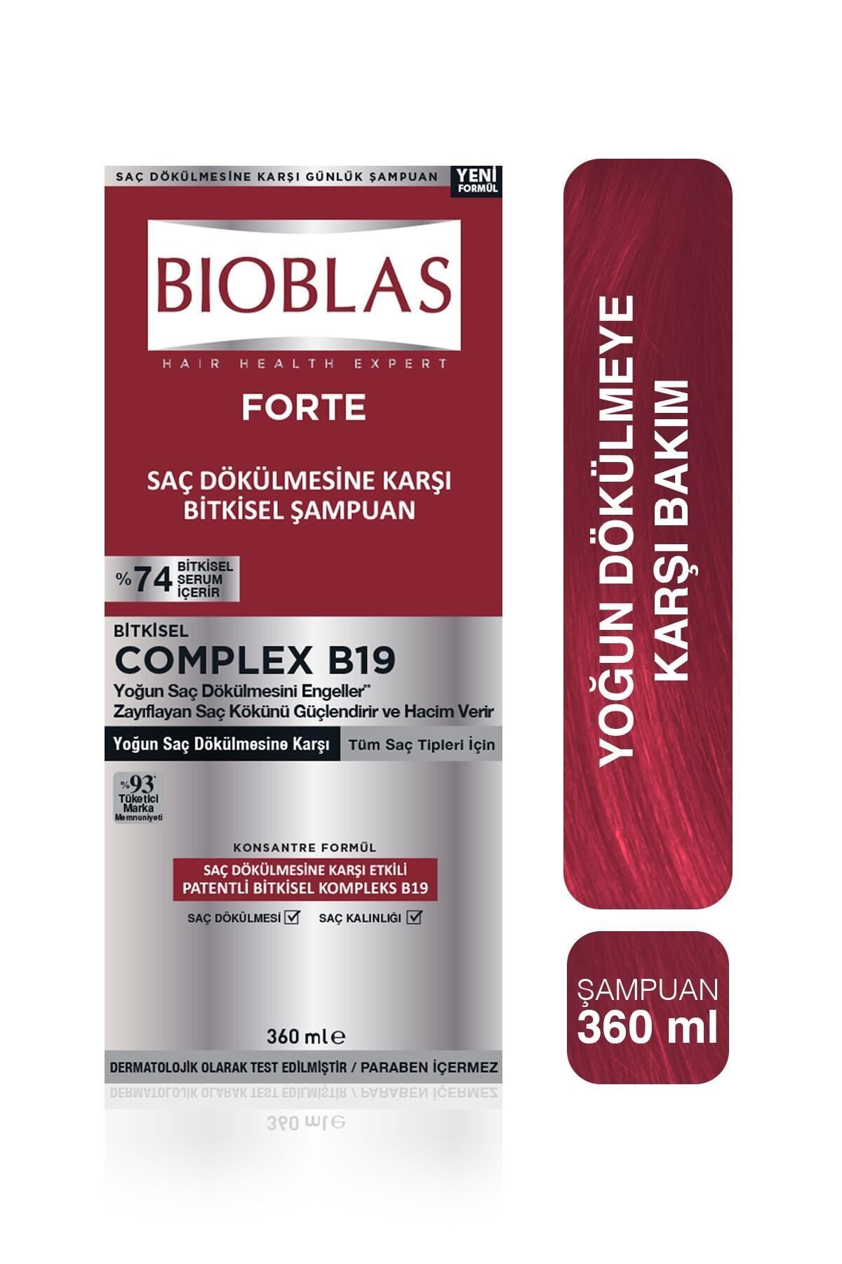 Forte Dökülme Önleyici Şampuan 360 Ml %74 Bitkisel Serum Içerir