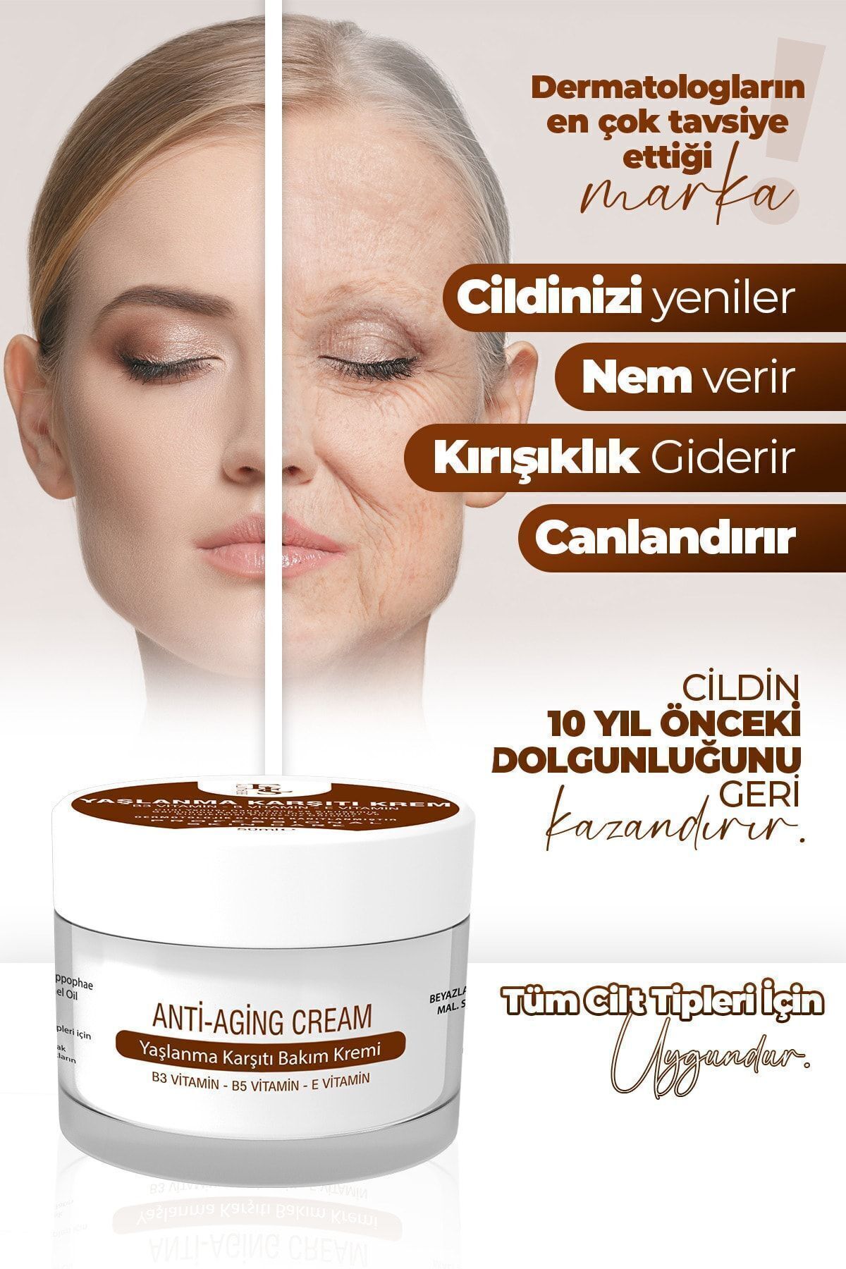 Anti-aging Yaşlanma Karşıtı Ve Kırışıklık Gece Kremi 50 ml