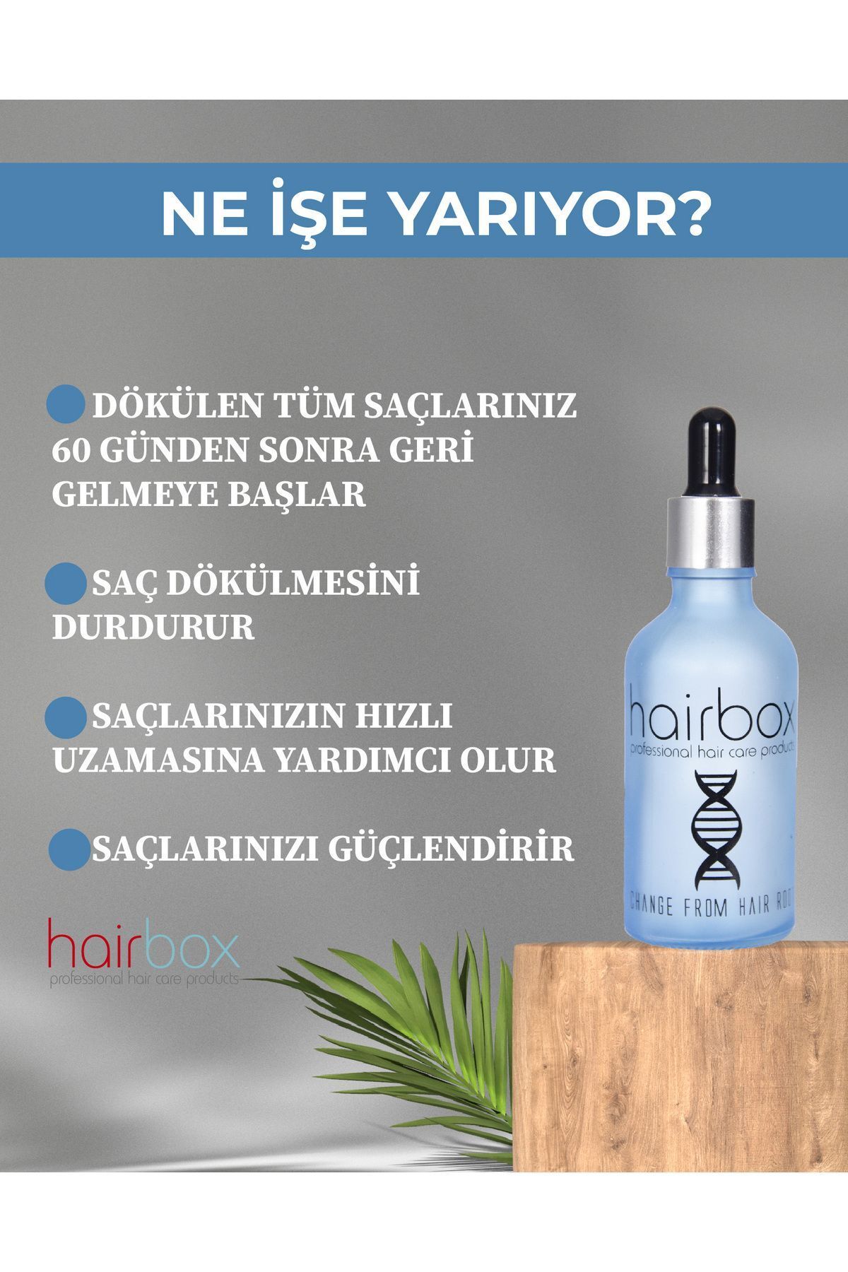 Erkek Saç Çıkarıcı Serum, Saç Çıkaran Serum , Saç Gürleştirici ( 1 Adet )