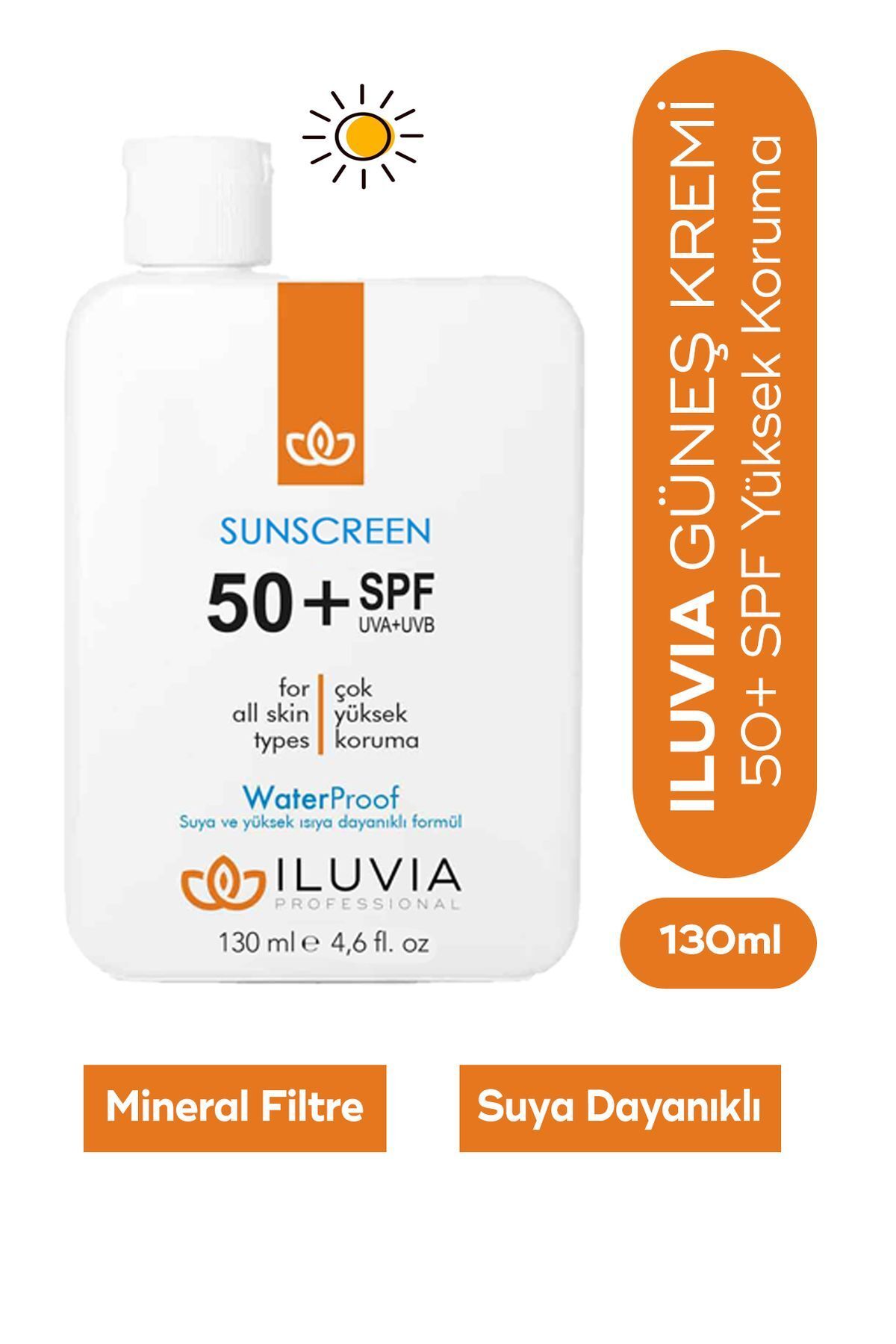 Leke Karşıtı Cilt Tonu Eşitleyici Yüksek Korumalı Yüz Ve Vücut Güneş Kremi 50 Spf 130 ml