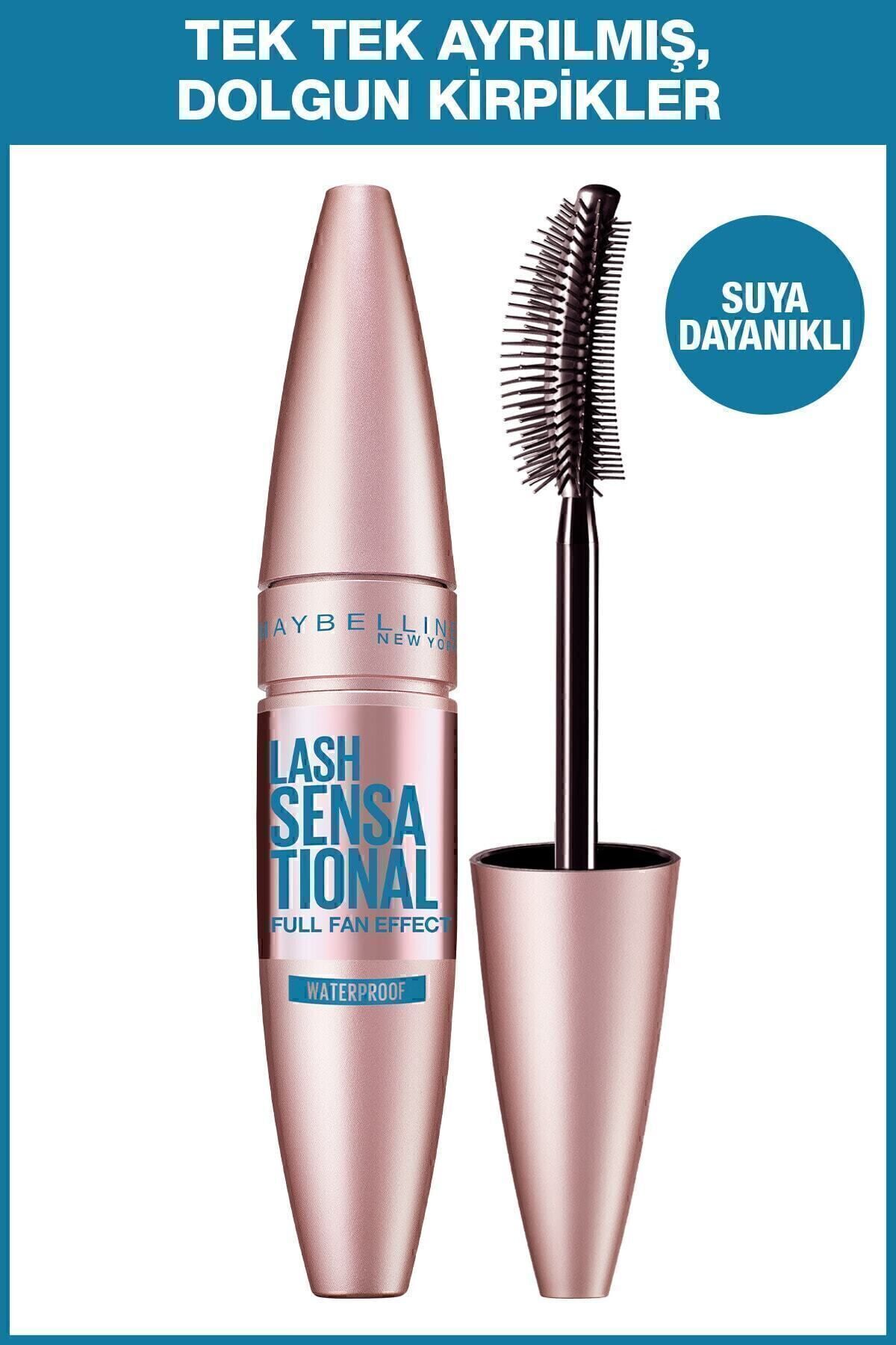 Lash Sensational Yelpaze Etkili Suya Dayanıklı Siyah Waterproof Maskara