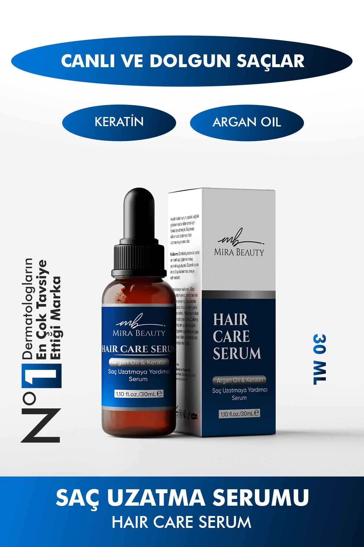 Serum,Argan Ve Keratin Özlü Dökülme Karşıtı 30 ml