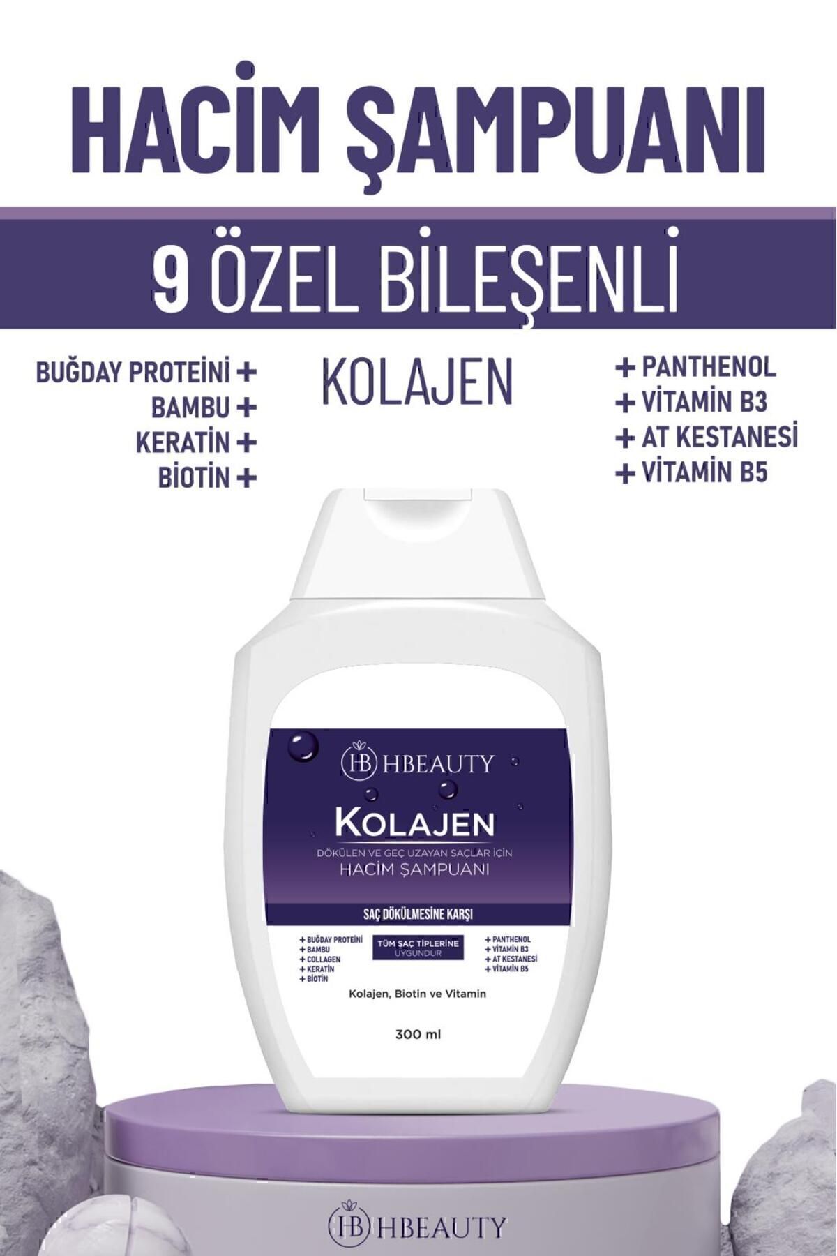 Kolajen Ve Keratin Saç Dökülmesine Karşı Hızlı Sac Uzatan Dolgunlaştırıcı Onarıcı Besleyici Şampuan