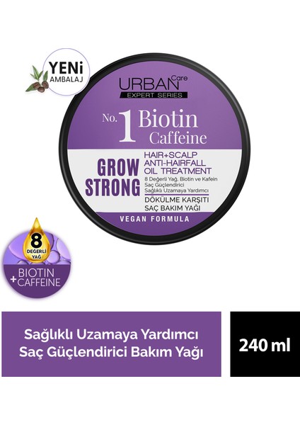 URBAN Care Expert BiotinKafein Arındırıcı Peeling Şampuan-Vegan-200 ML