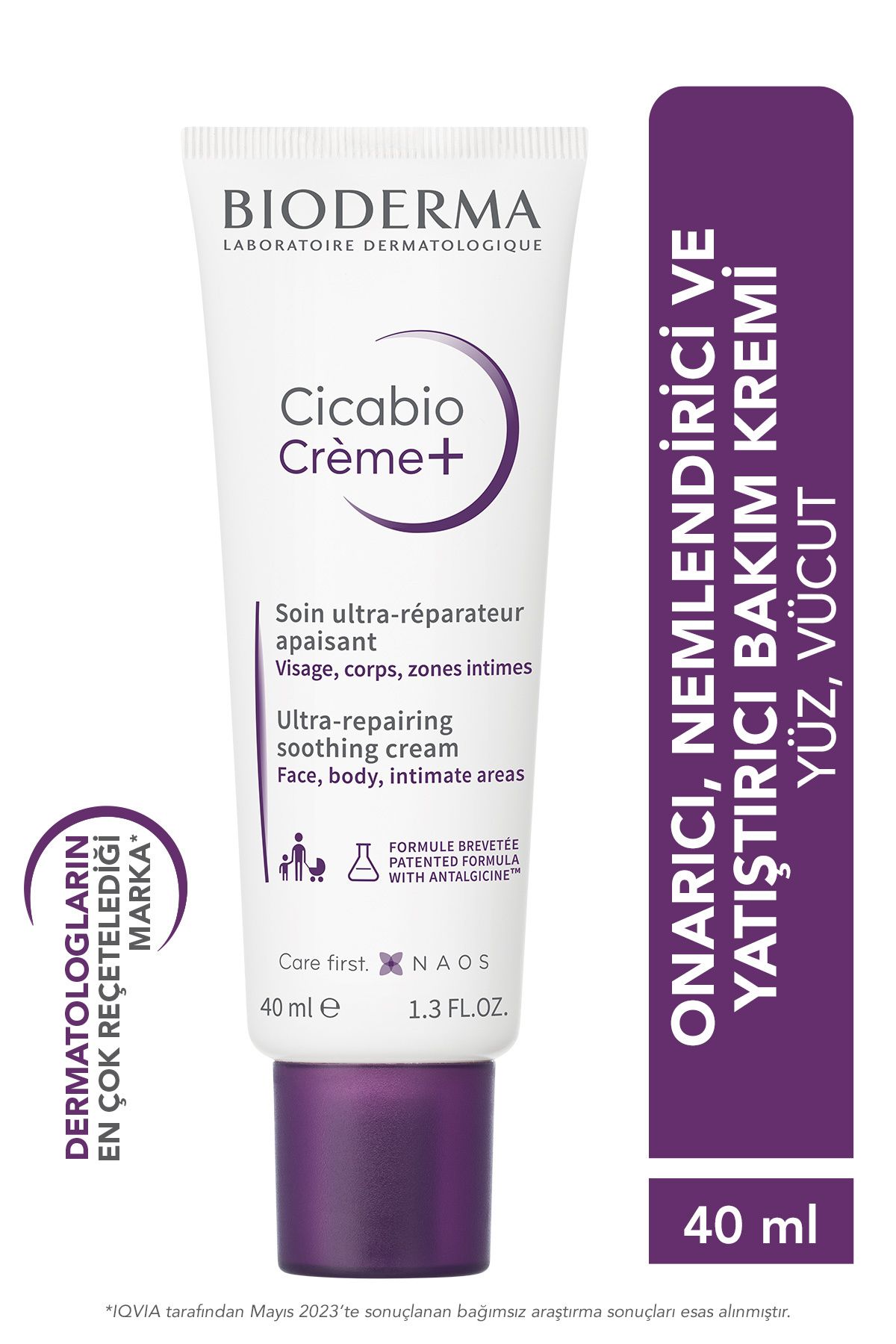 Cicabio Cream+ Cilt Bariyeri Onarıcı Nemlendirici Yatıştırıcı Tüm Ciltler İçin Yüz Vücut Kremi 40 ml