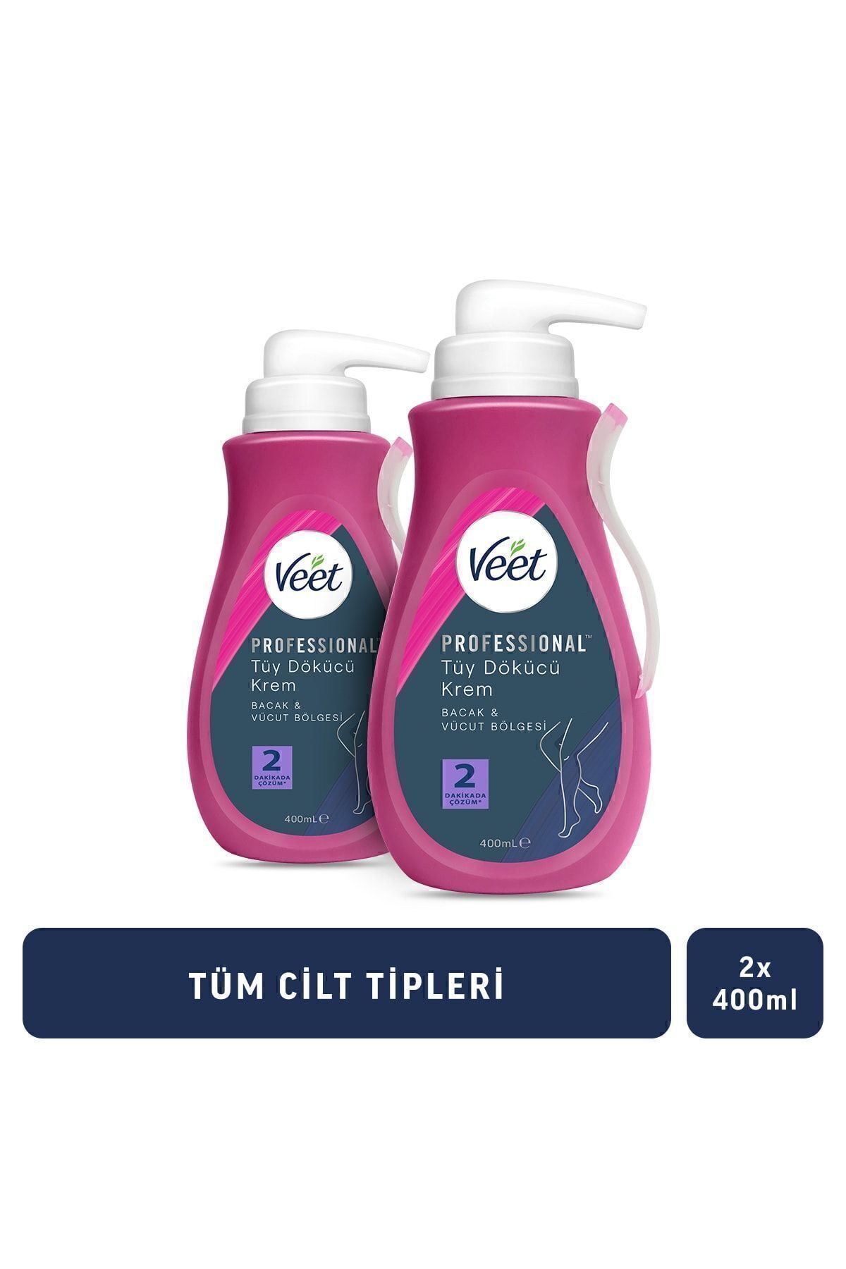 Professional Tüy Dökücü Krem Tüm Cilt Tipleri Için 400ml X2