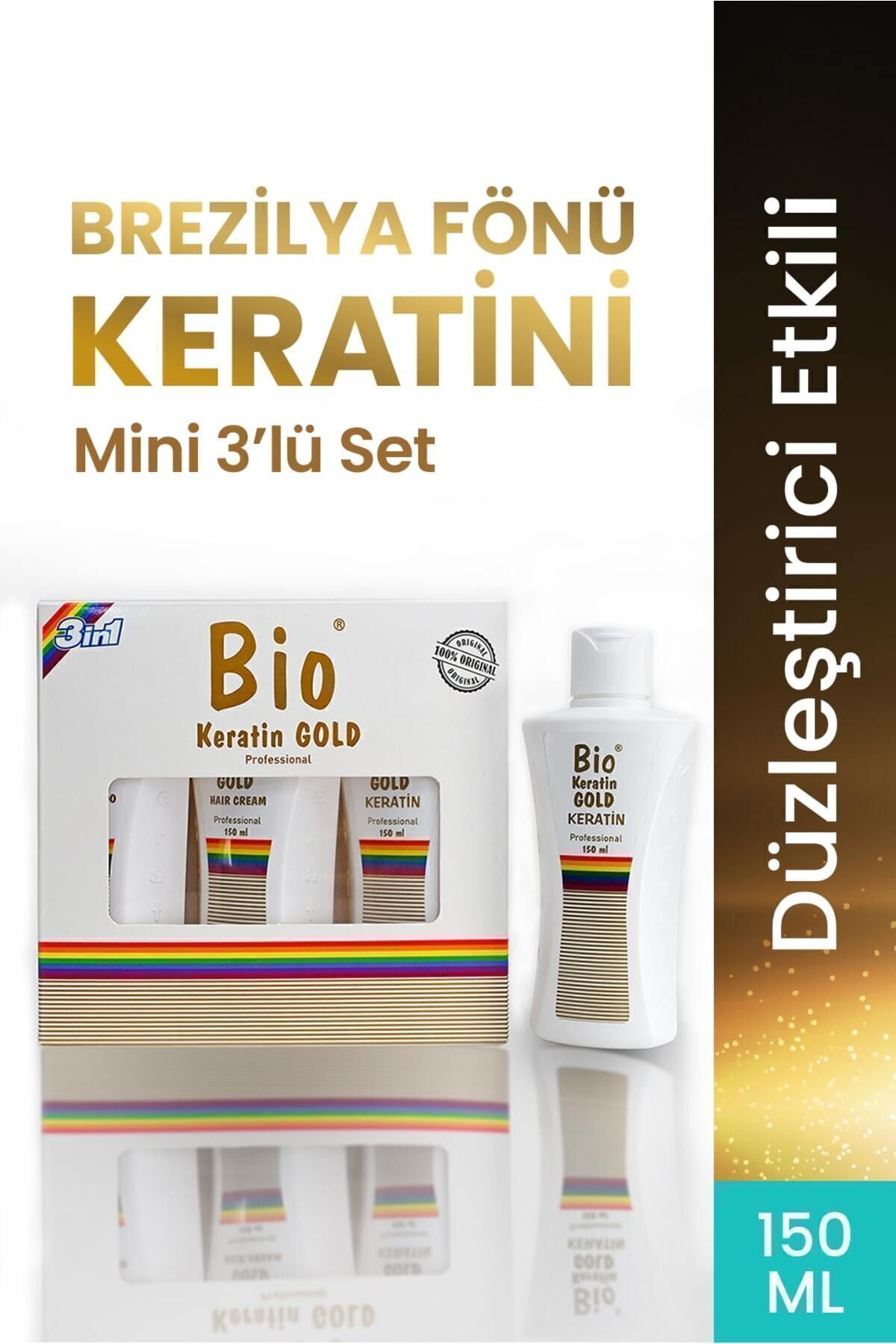 Brezilya Fönü Keratini Mini 3'lü Set 150 ml.