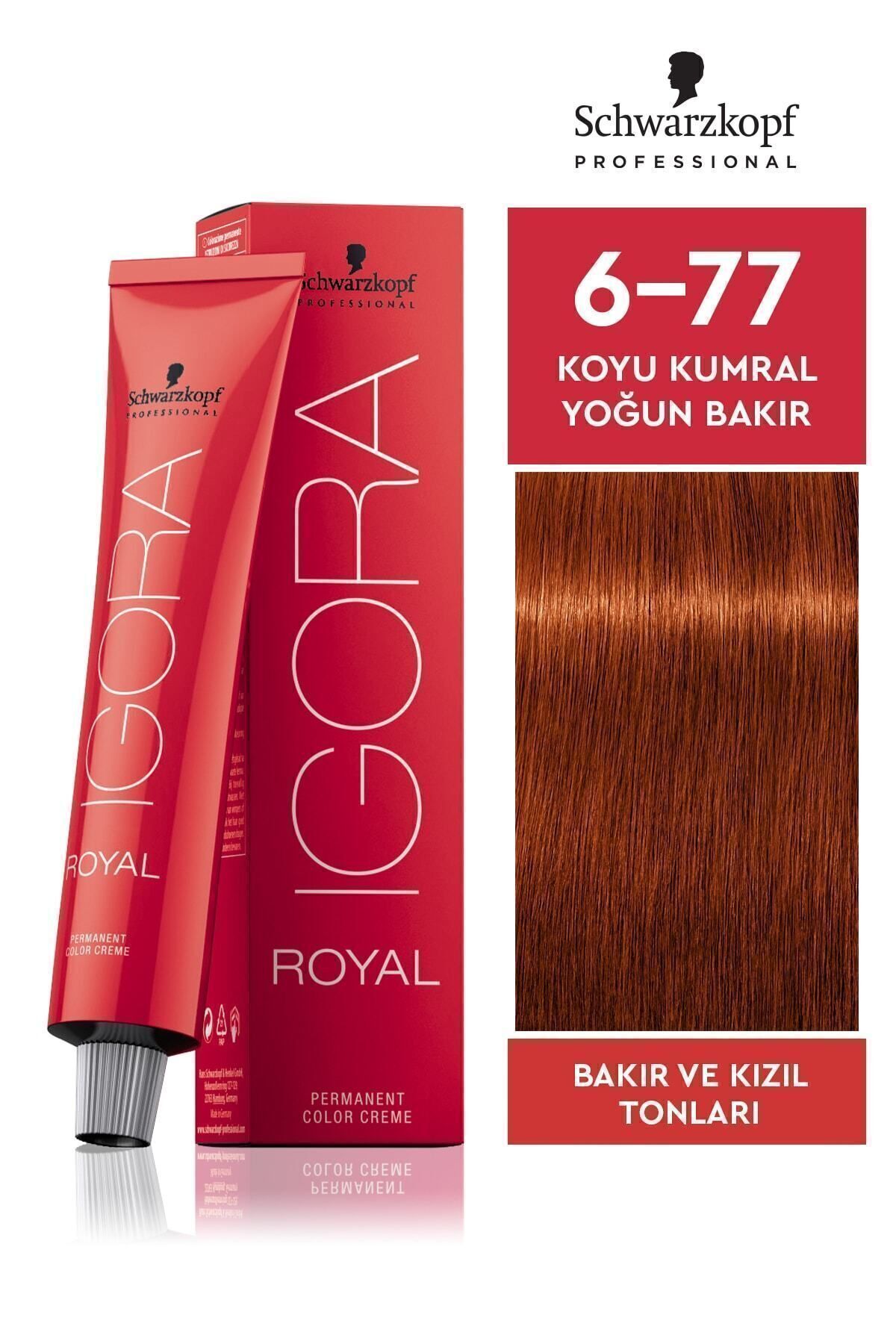 Royal 6-77 Koyu Kumral Yoğun Bakır Saç Boyası 60ml