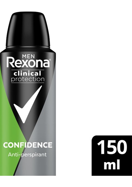 Rexona Men Clinical Protection Erkek Sprey Deodorant Confidence 150 ml