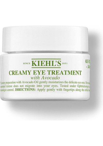 Kiehl's Creamy Eye Treatment Avokado Ile Yoğun Nemlendiren Göz Kremi 14 ml