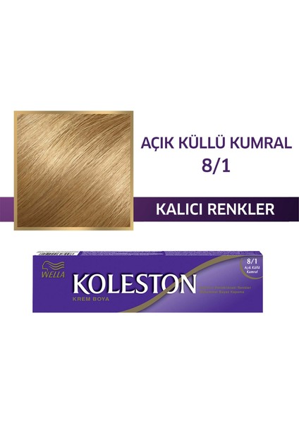 Wella Koleston Single 8/1 Açık Küllü Kumral