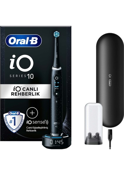 Oral-B iO 10 Şarjlı Diş Fırçası - Kozmik Siyah