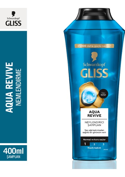 Schwarzkopf Gliss Aqua Revive Nemlendirici Şampuan 400 Ml