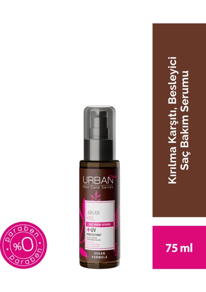 URBAN Care Argan Oil & Keratin Kırılma Karşıtı Saç Bakım Serumu 75 ml - vegan