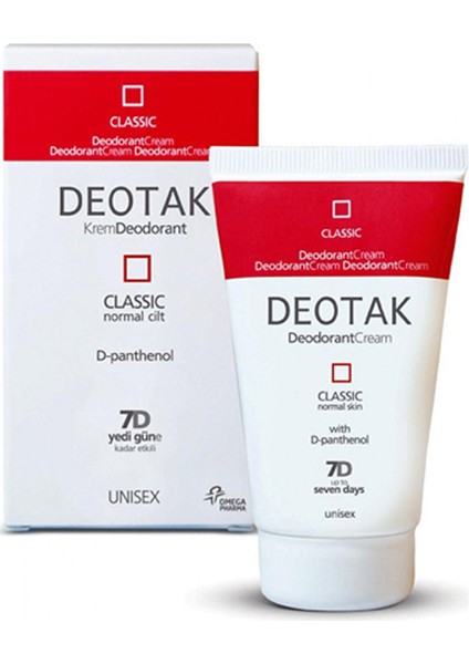 Deotak Klasik Krem Deodorant 35 ml