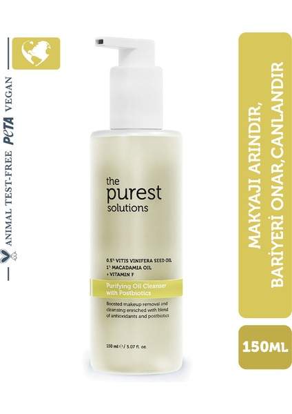 The Purest Solutions Postbiyotik Içerikli Multifonksiyonelarındırıcı Temizleme Yağı 150 ml