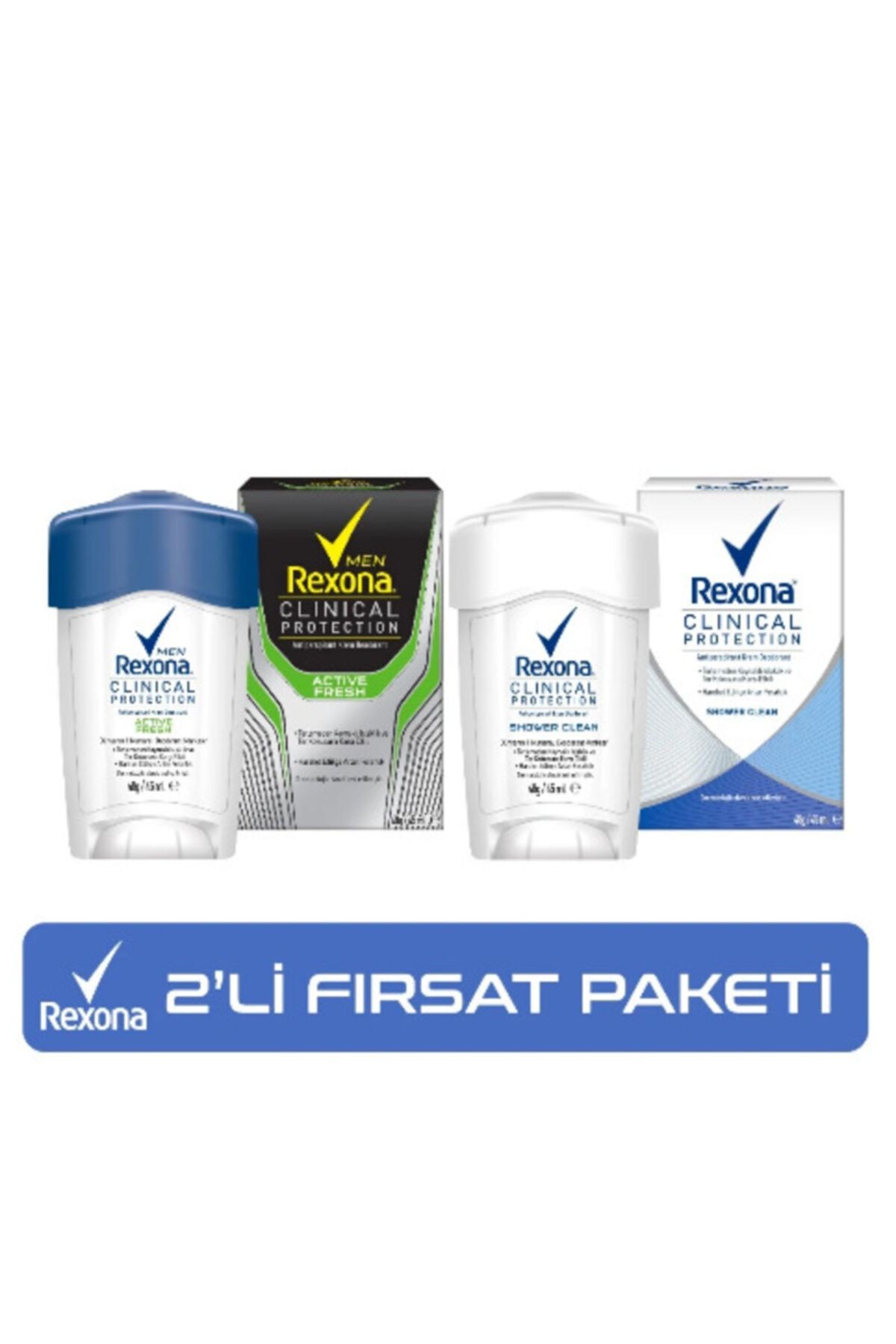 Rexona Clinical Protection 2li Fırsat Shower Clean Ve Active Fresh