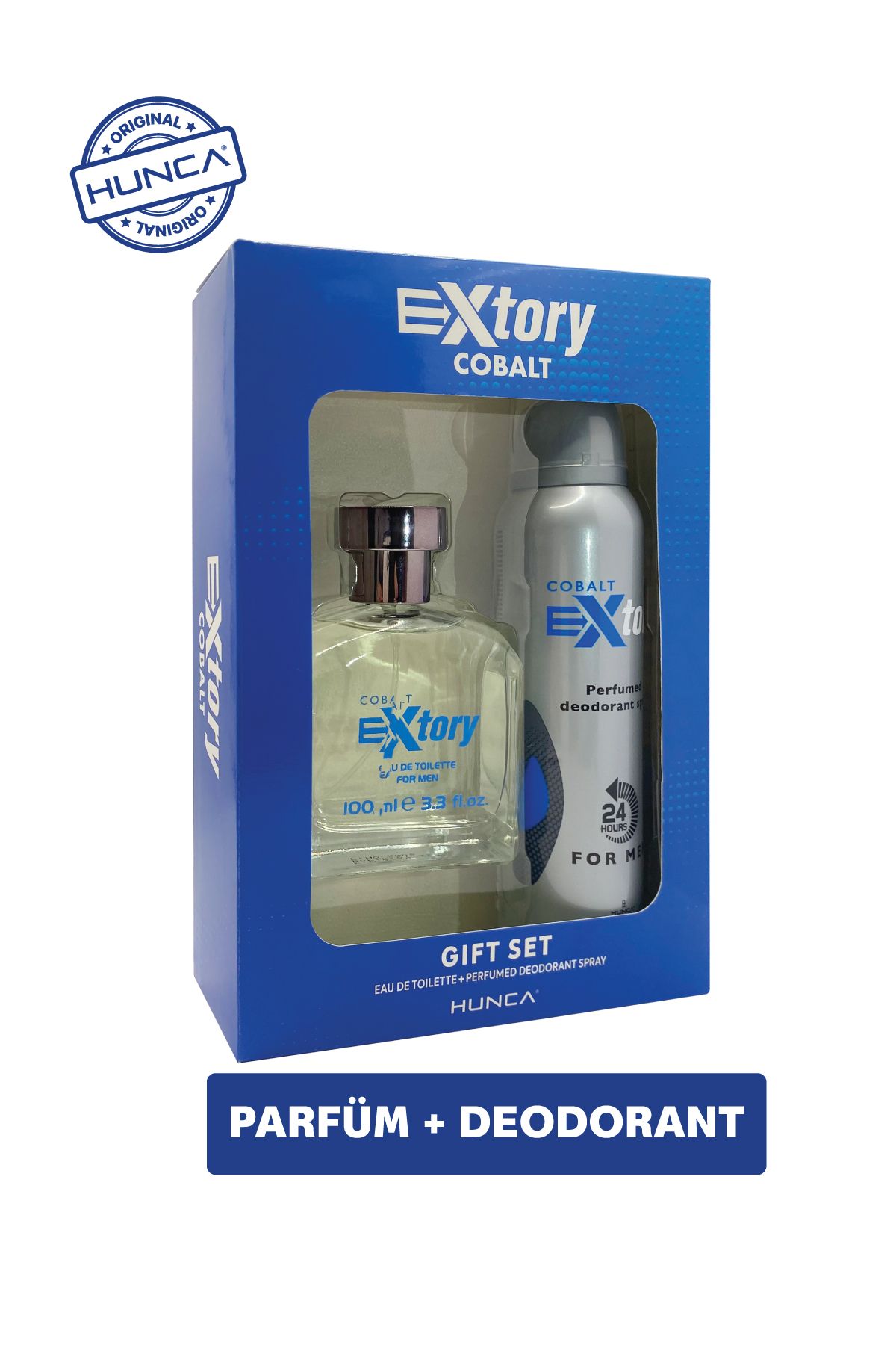 Extory Cobalt Erkek Parfüm Seti ( Edt 100 ml & Deodorant 150 Ml)