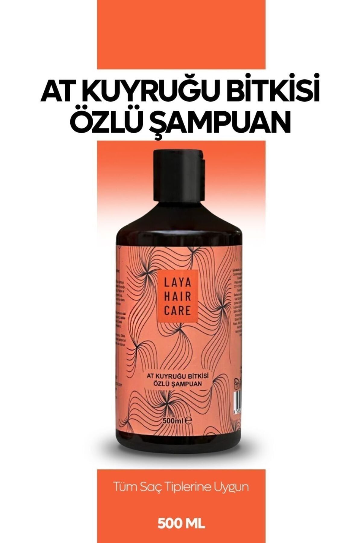 laya hair care Saç Dökülmesine Karşı Bakım Şampuanı At Kuyruğu Özlü Tuzsuz Biotin Ve Papatya Katkılı 500 Ml