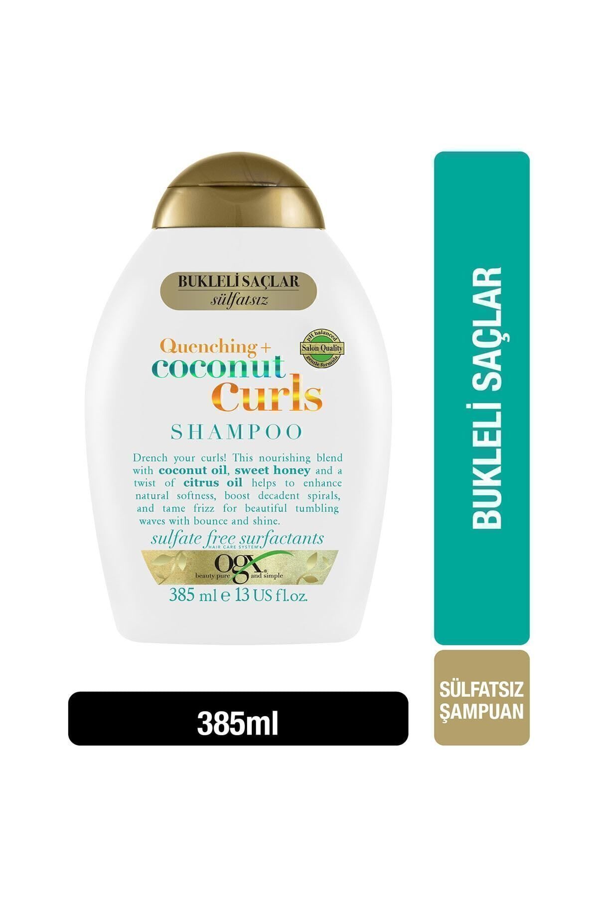 OGX Bukleli Saçlar Için Nemlendirici Coconut Curls Sülfatsız Şampuan 385 ml