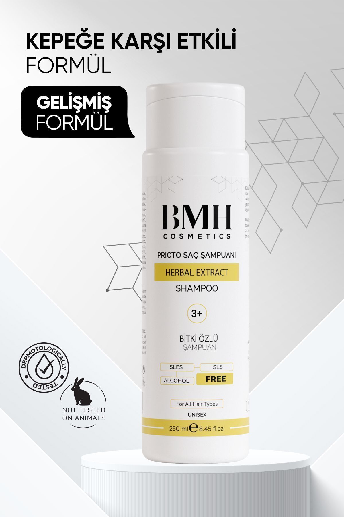 BMH Cosmetics Pricto 3 Seboreik Dermatit Kepek Saç Şampuanı Şampuanı 250 ml