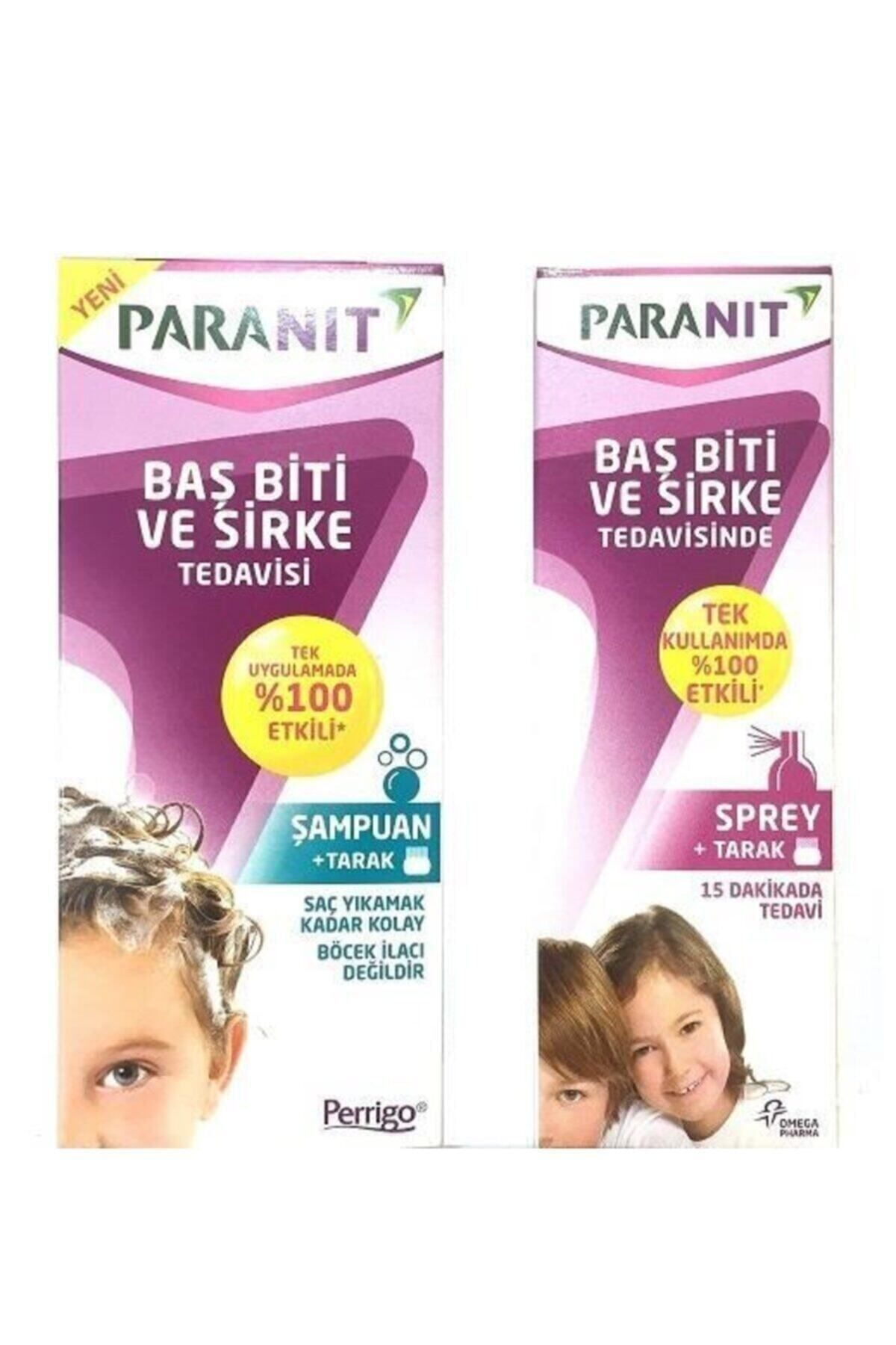 Paranit Saç Biti Ve Sirke Tedavi Seti 100 ml Şampuan 100 ml Spr