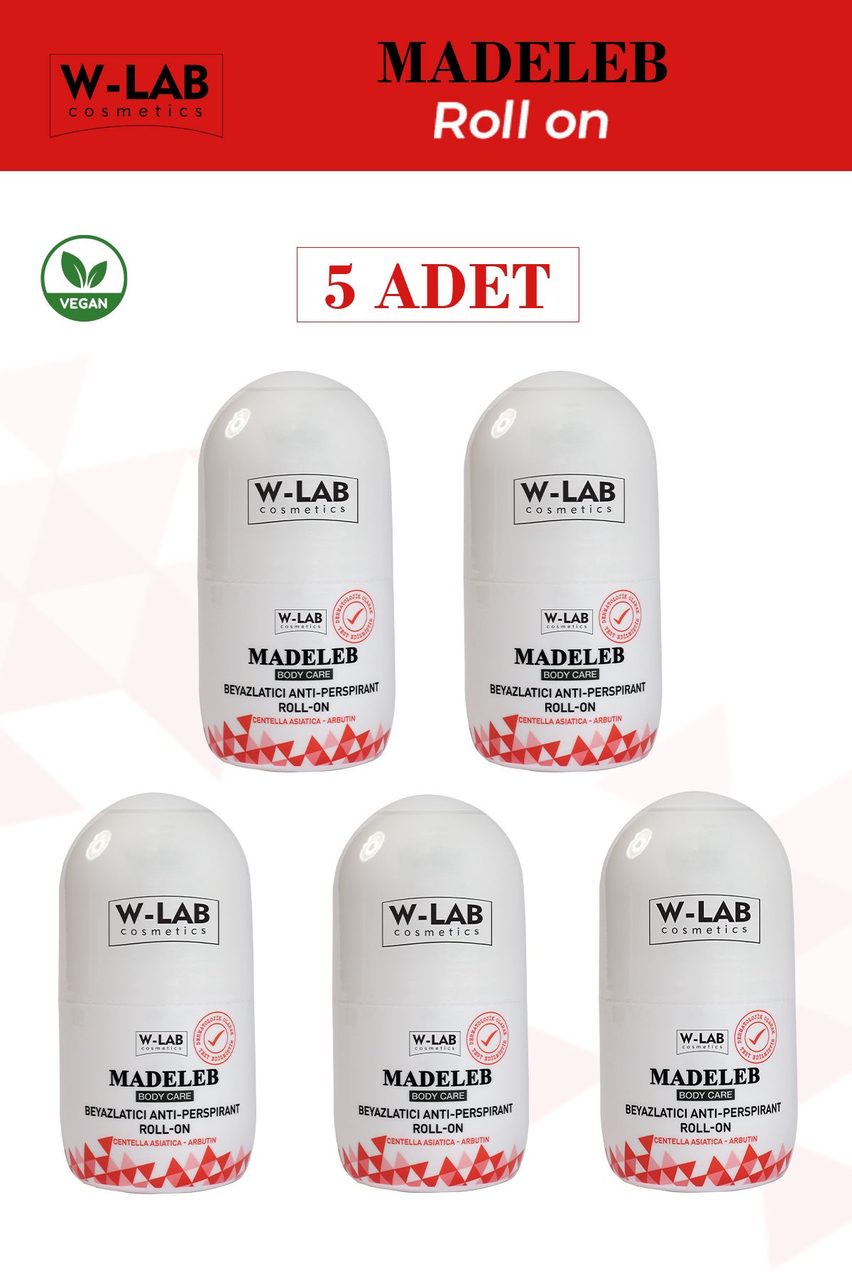 W-Lab Kozmetik Madeleb Roll On 5 Li Set