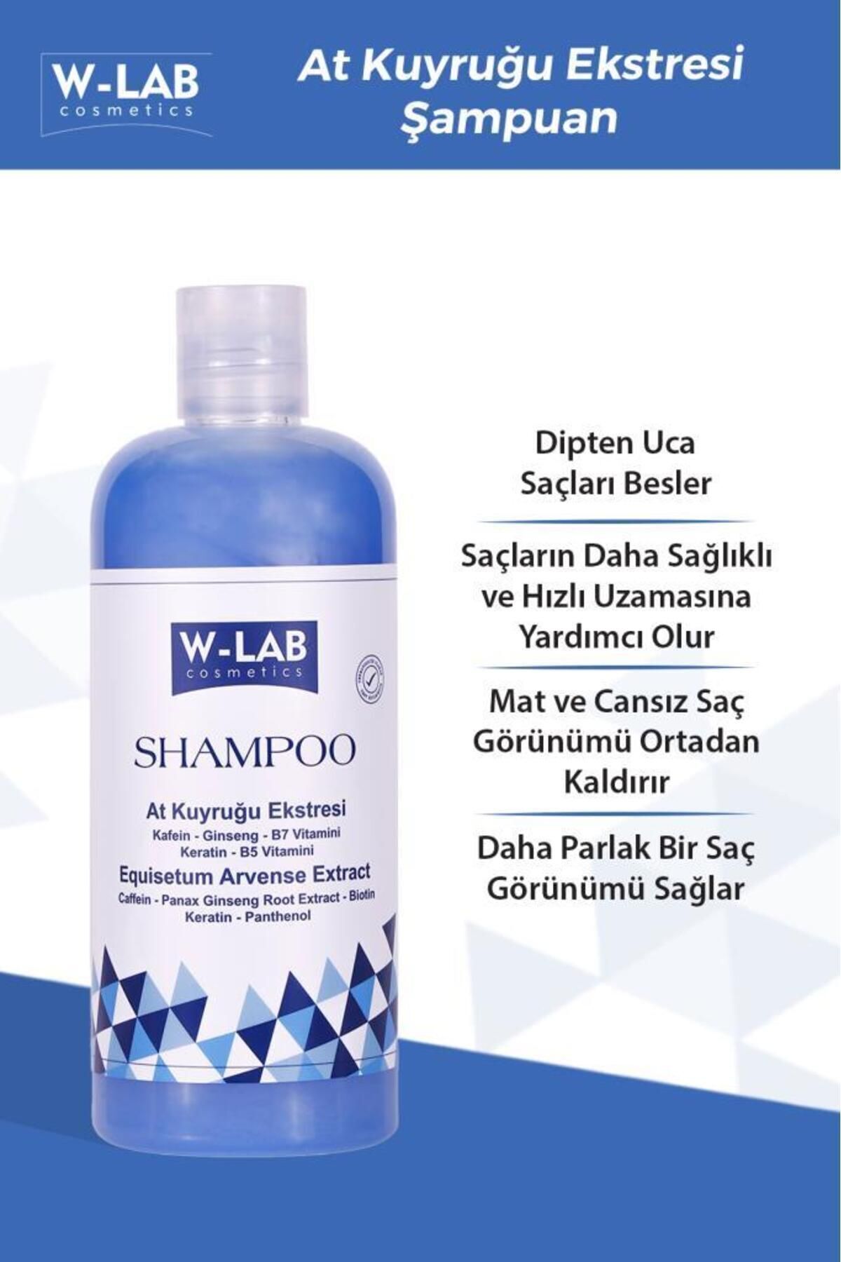 W-Lab Kozmetik Hızlı Uzamaya Yardımcı Bakım Şampuanı 400 ml