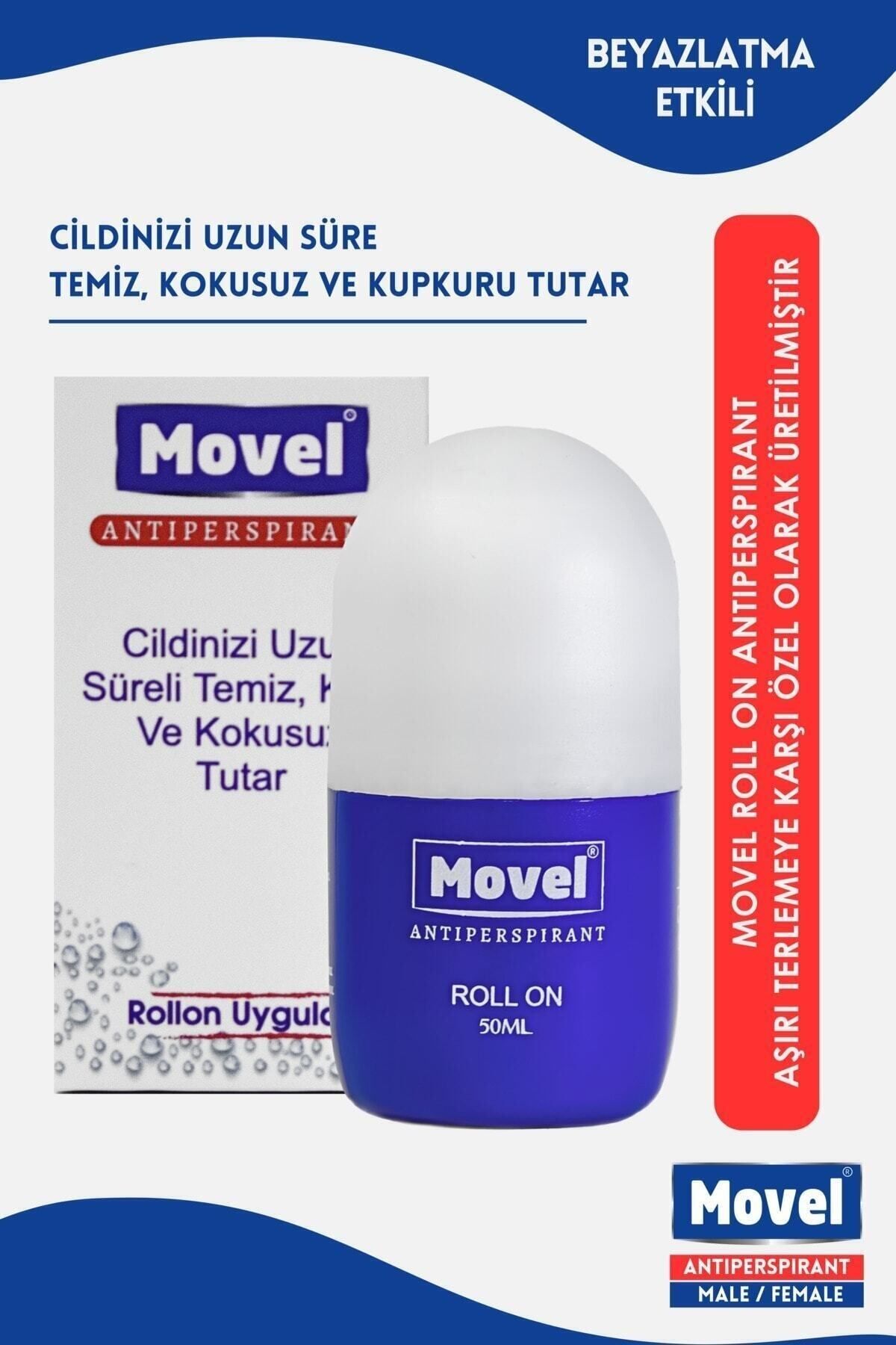 movel Roll On Antiperspirant Koltuk Altı El Ayak Kasık Bölgeleri Ter Önleyici Ter Kokusu Yok Edici 50 ml