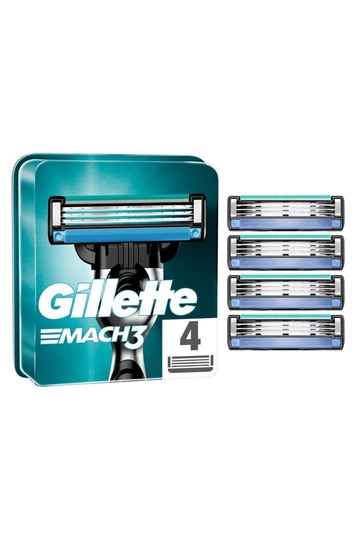 Gillette Mach3 Yedek Tıraş Bıçağı 4'lü