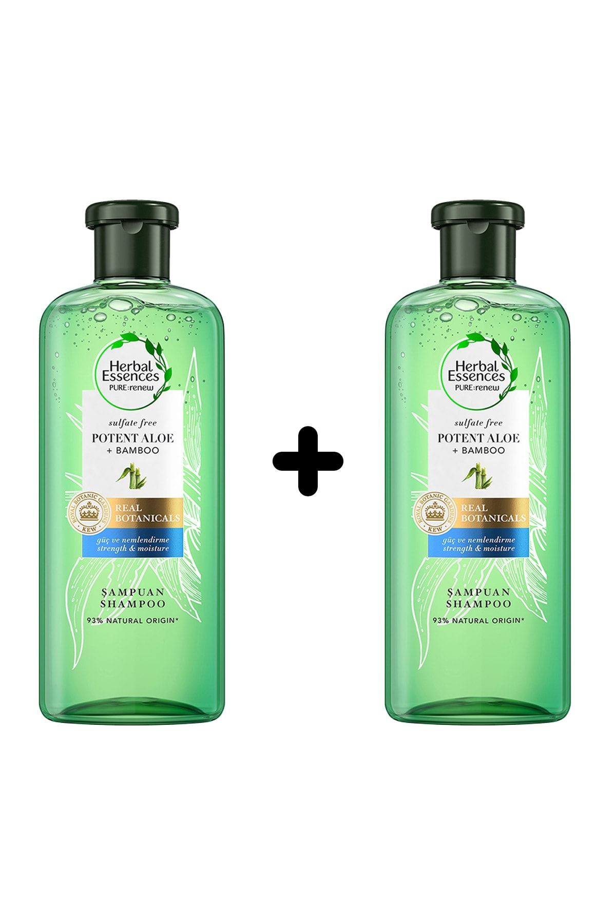 Herbal Essences Sülfatsız Güç Ve Nem Aloe + Bambu Şampuan 2'li (2x380 Ml)