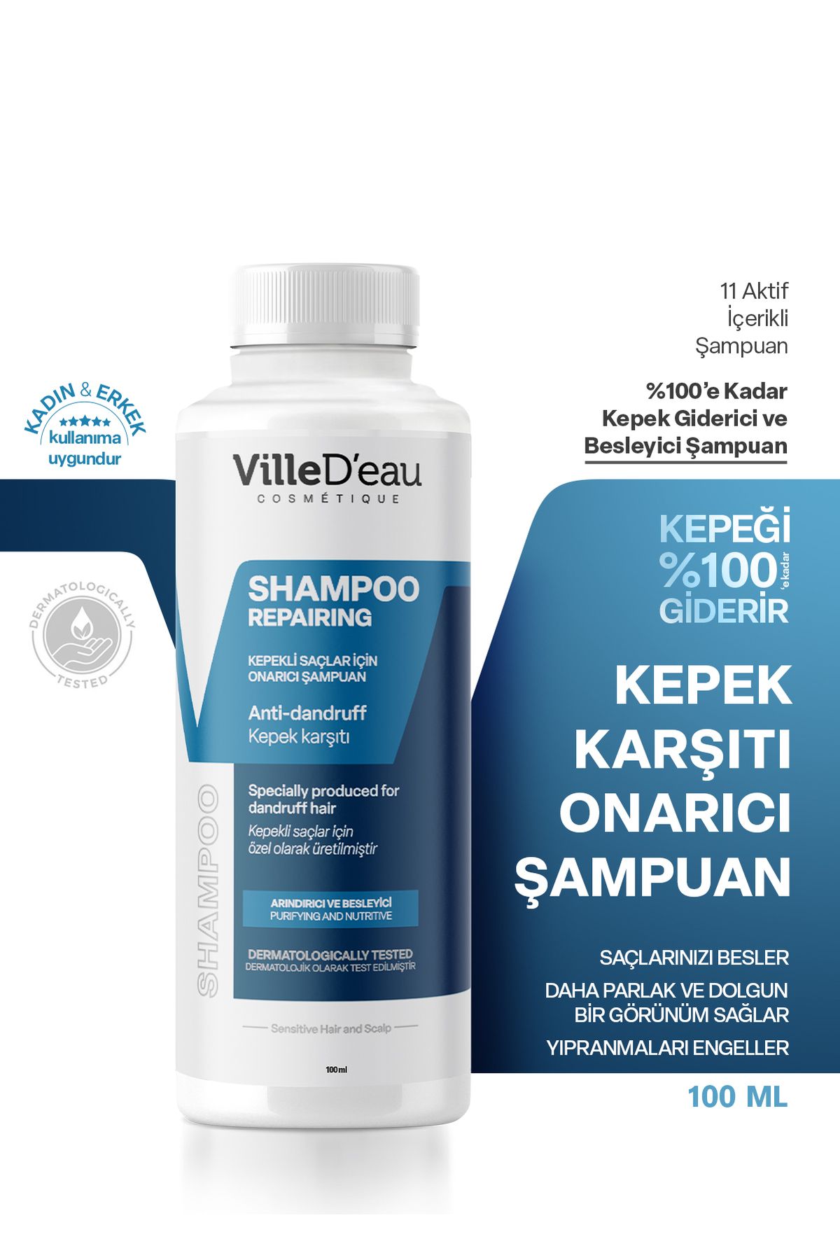 VilleD'eau Kepek Karşıtı Ve Şampuanı 100 ml [seyahat Boyu]