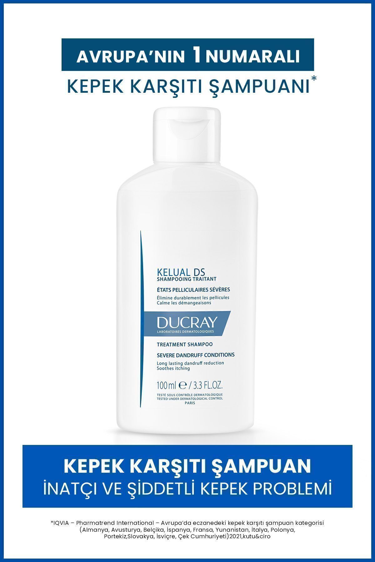 Ducray Kelual DS İnatçı Kepek Karşıtı Şampuan 100 ml