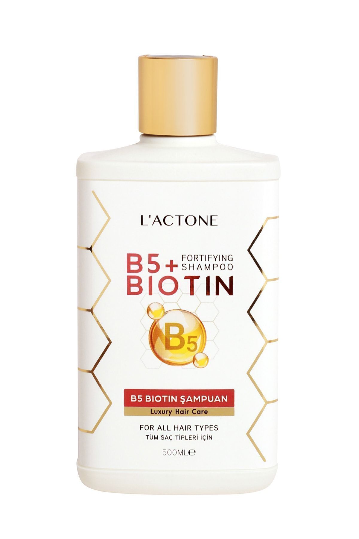 L'ACTONE B5 Biotin Fortifying Shampoo 500 ml / Dökülme Karşıtı Besleyici Onarıcı Güçlendirici Şampuan