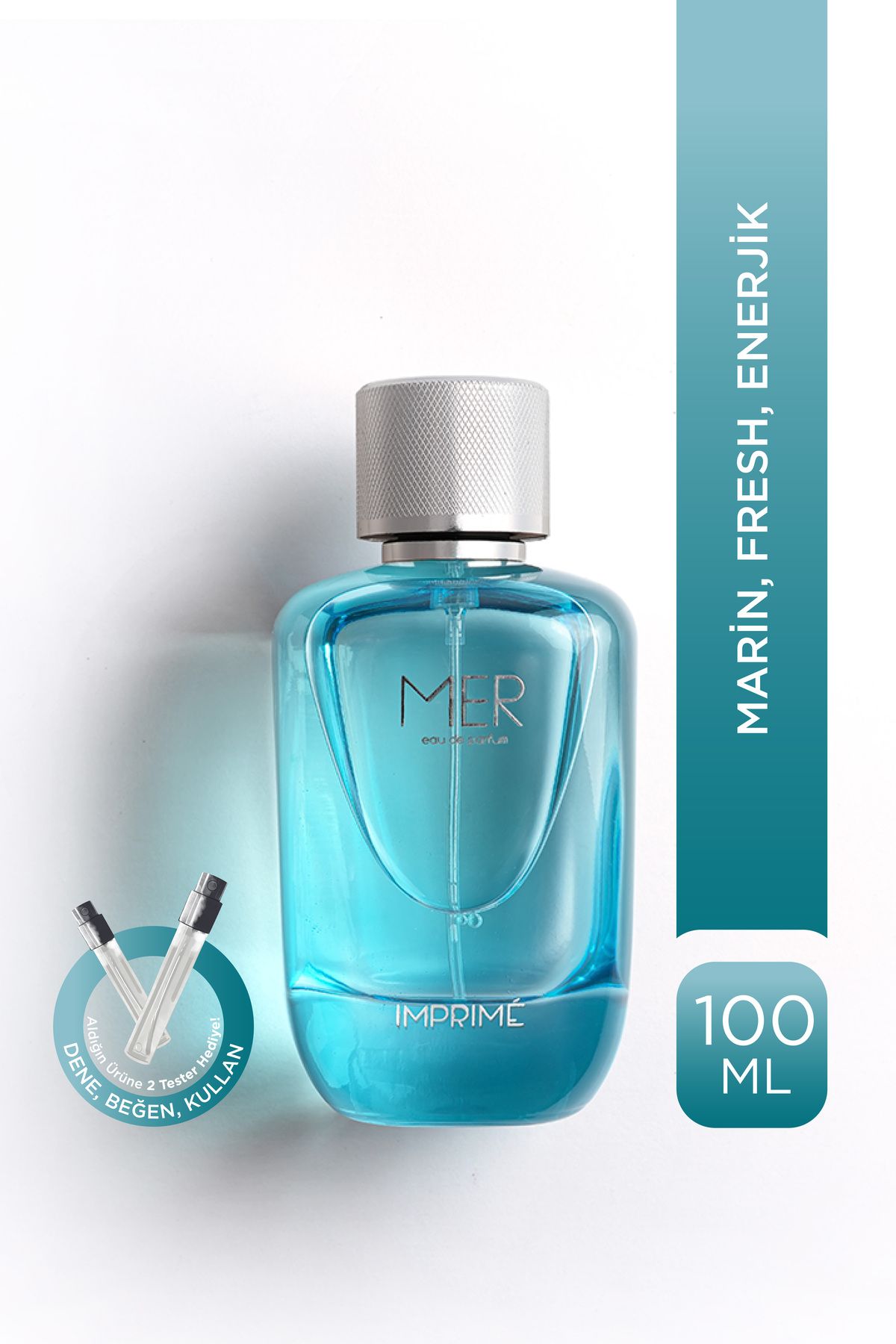 Imprime Mer Edp Erkek Parfüm 100ml | Marin Ve Fresh | Deniz, Bergamot, Nilüfer, Paçuli, Sandal Ağacı