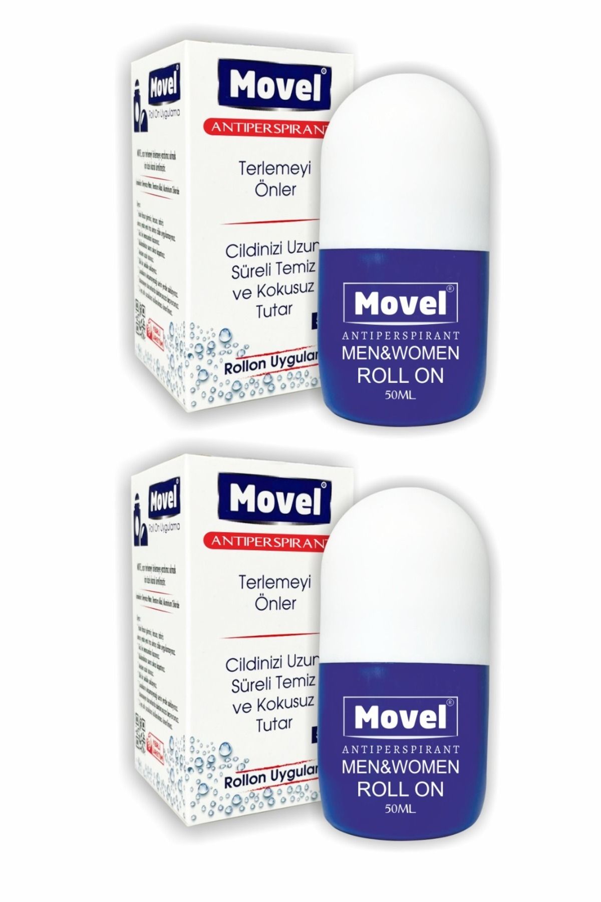 movel 2 Adet Roll On Antiperspirant Ter Önleyici Ve Ter Kokusu Yok Edici 50 Ml