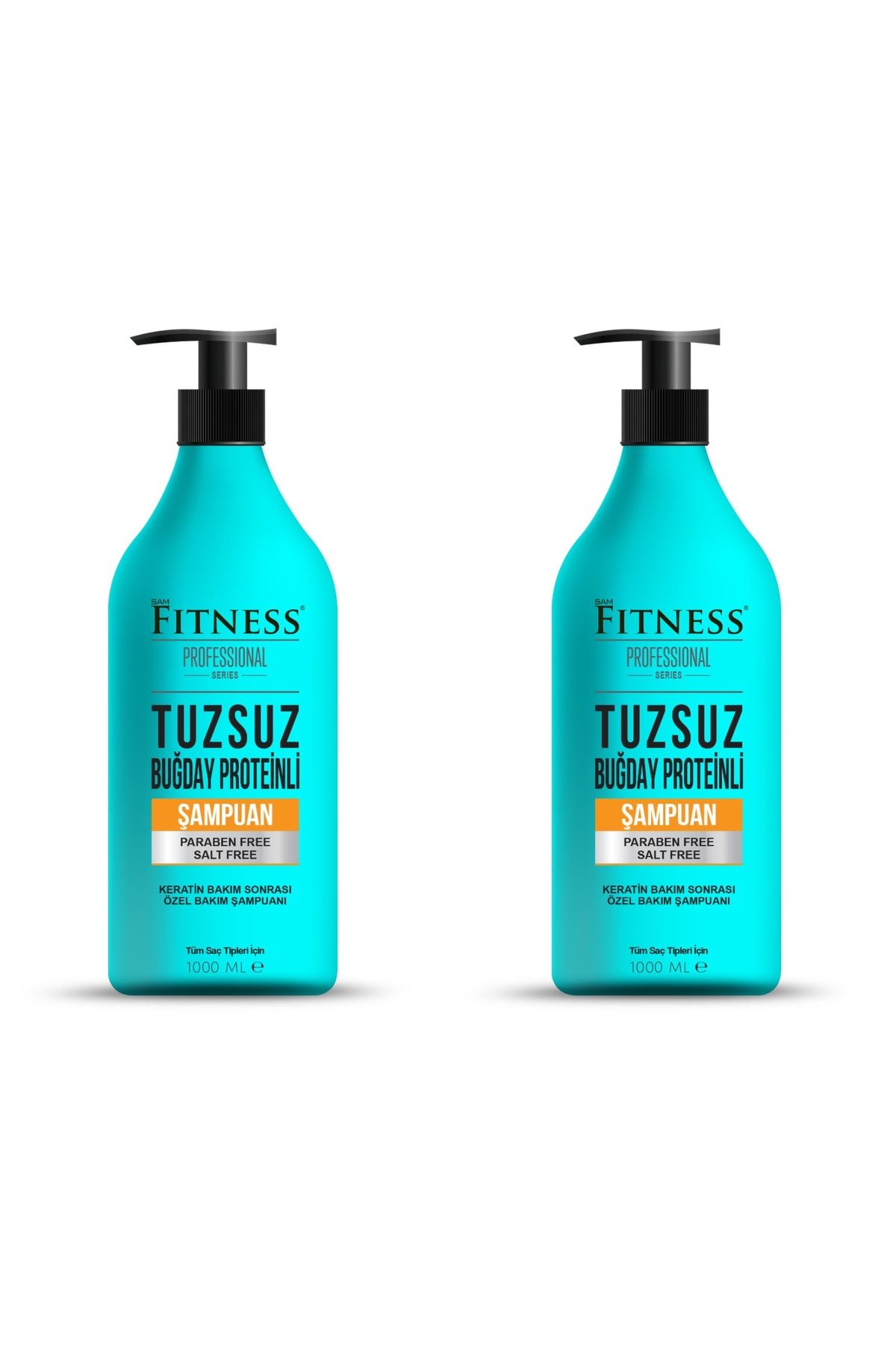 Fitness Professional Tuzsuz Parabensiz Buğday Proteinli Keratin Bakım Brezilya Fönü Sonrası Bakım Şampuanı 1000 Ml 2 Adet