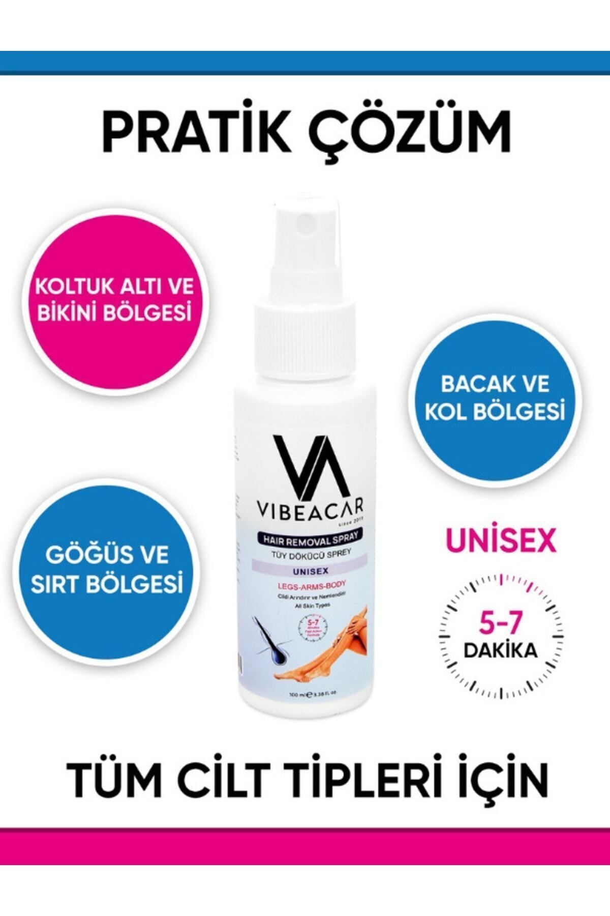 VIBEACAR Unisex Tüy Dökücü Krem Sprey 100 Ml