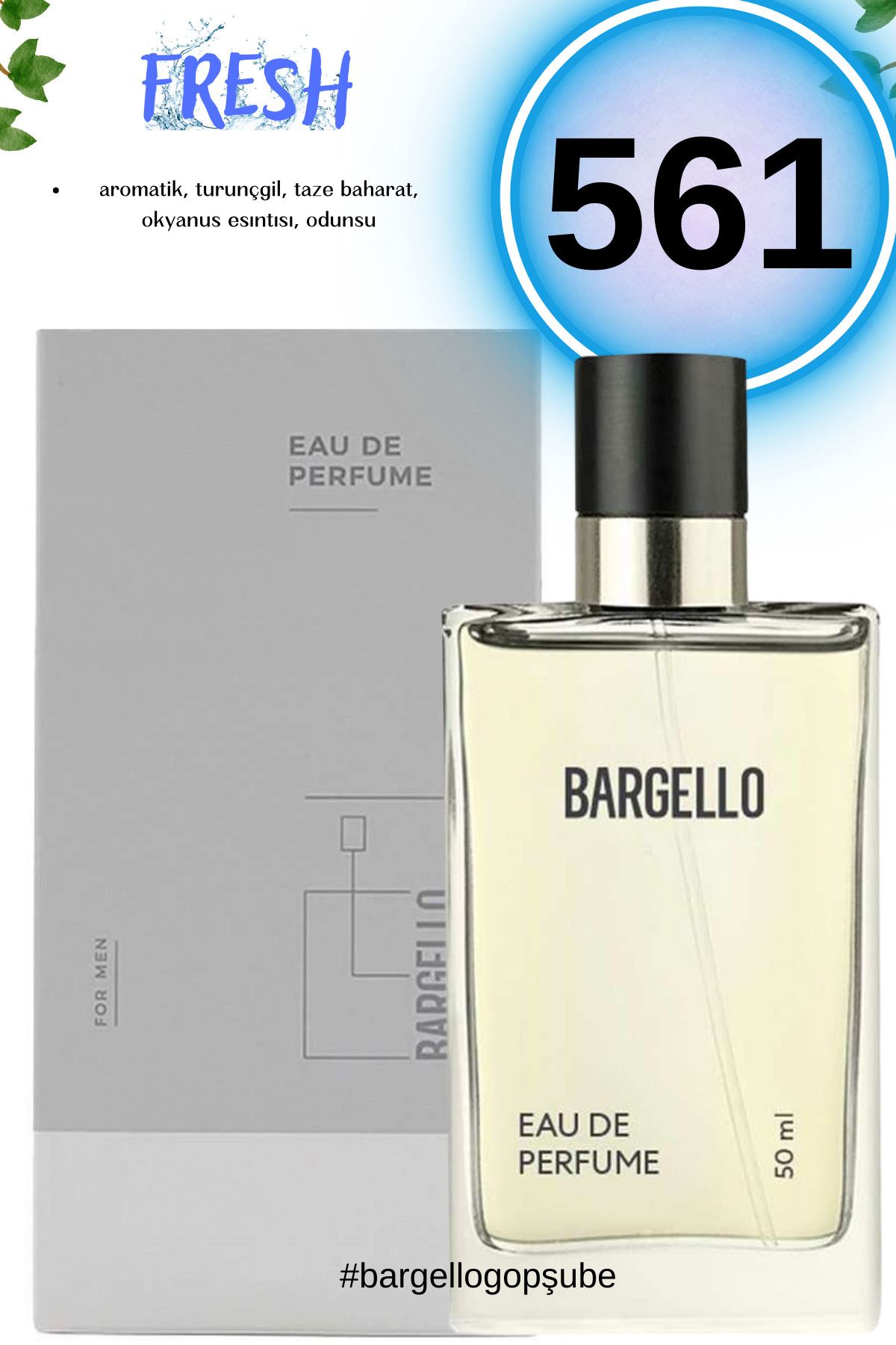 Bargello 561 Fresh Erkek Parfüm 50 ml Edp