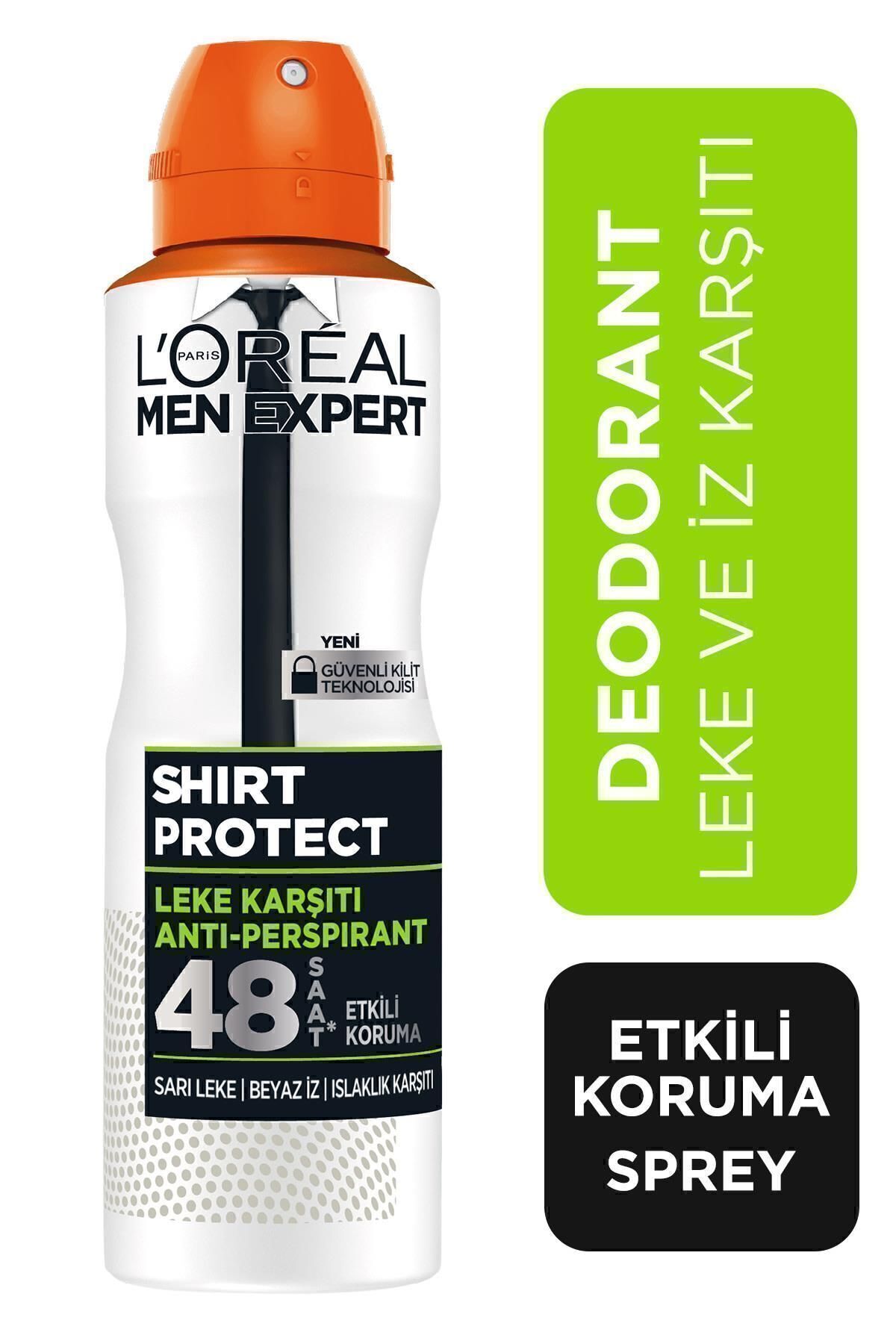 L'Oreal Paris Men Expert Shirt Protect Anti Perspirant Erkek Sprey Deodorant 150ml