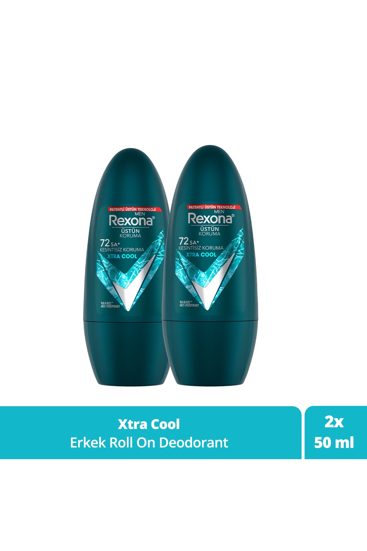 Rexona Men Erkek Roll On Deodorant Xtra Cool 50 ml X2 Adet