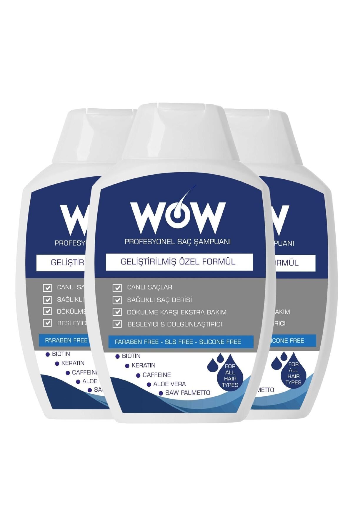 Wowhaircare Wow Hair Saç Şampuanı  3 Adet